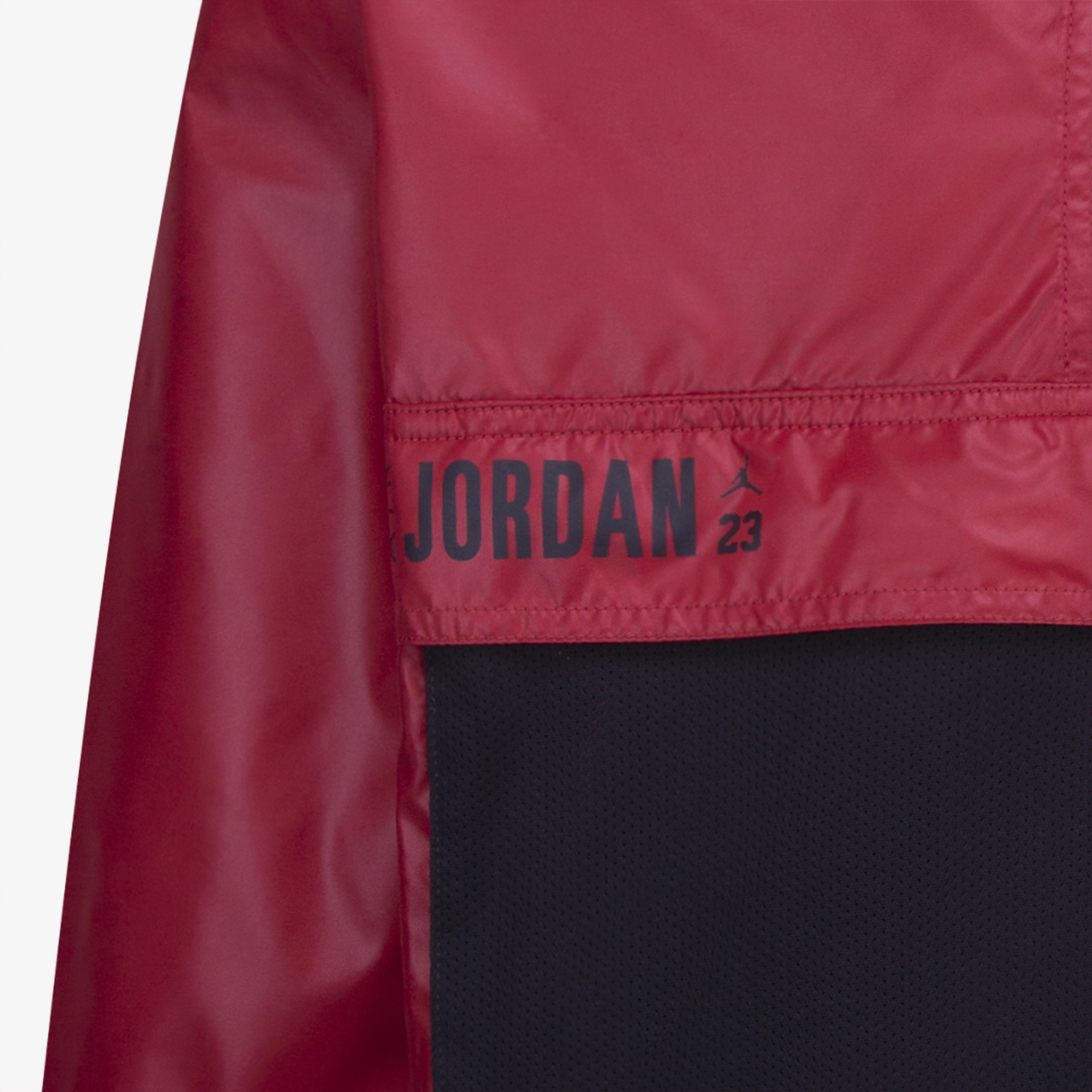 Jordan Half Zip Windbreaker Çocuk Kırmızı Rüzgarlık