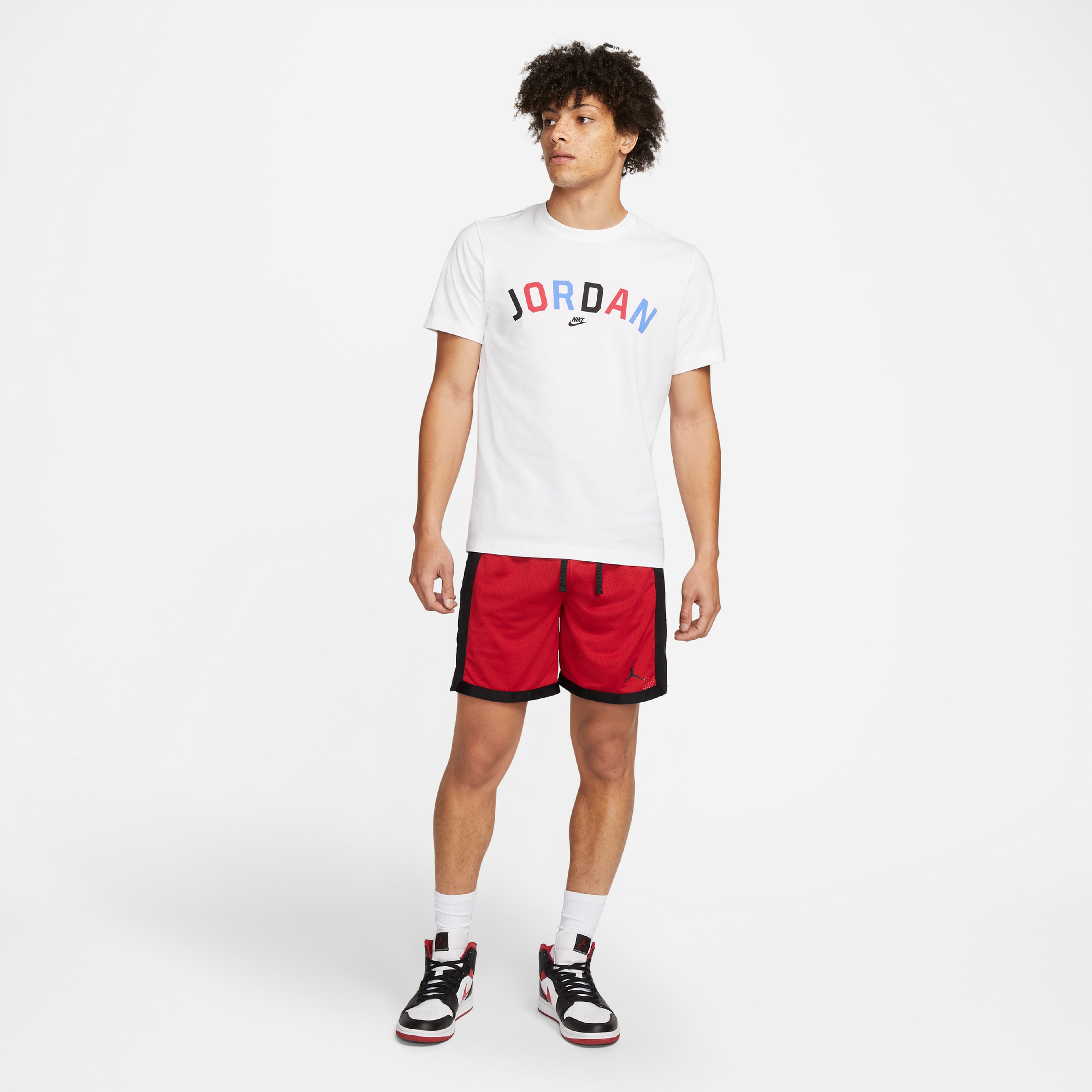 Jordan Dri-FIT Sport Mesh Erkek Kırmızı Şort