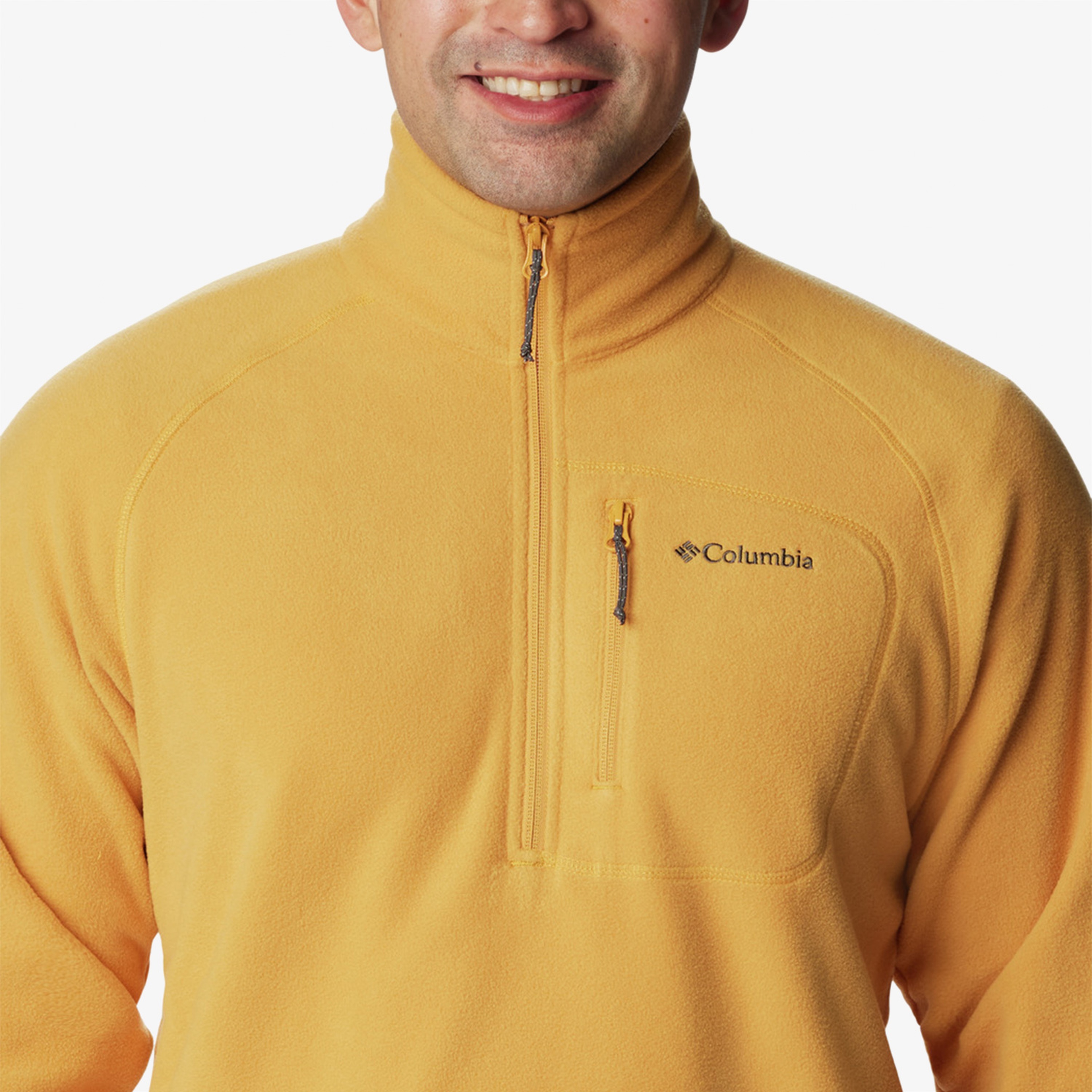 Columbia Fast Trek III Half Zıp Fleece Erkek Sarı Günlük Polar