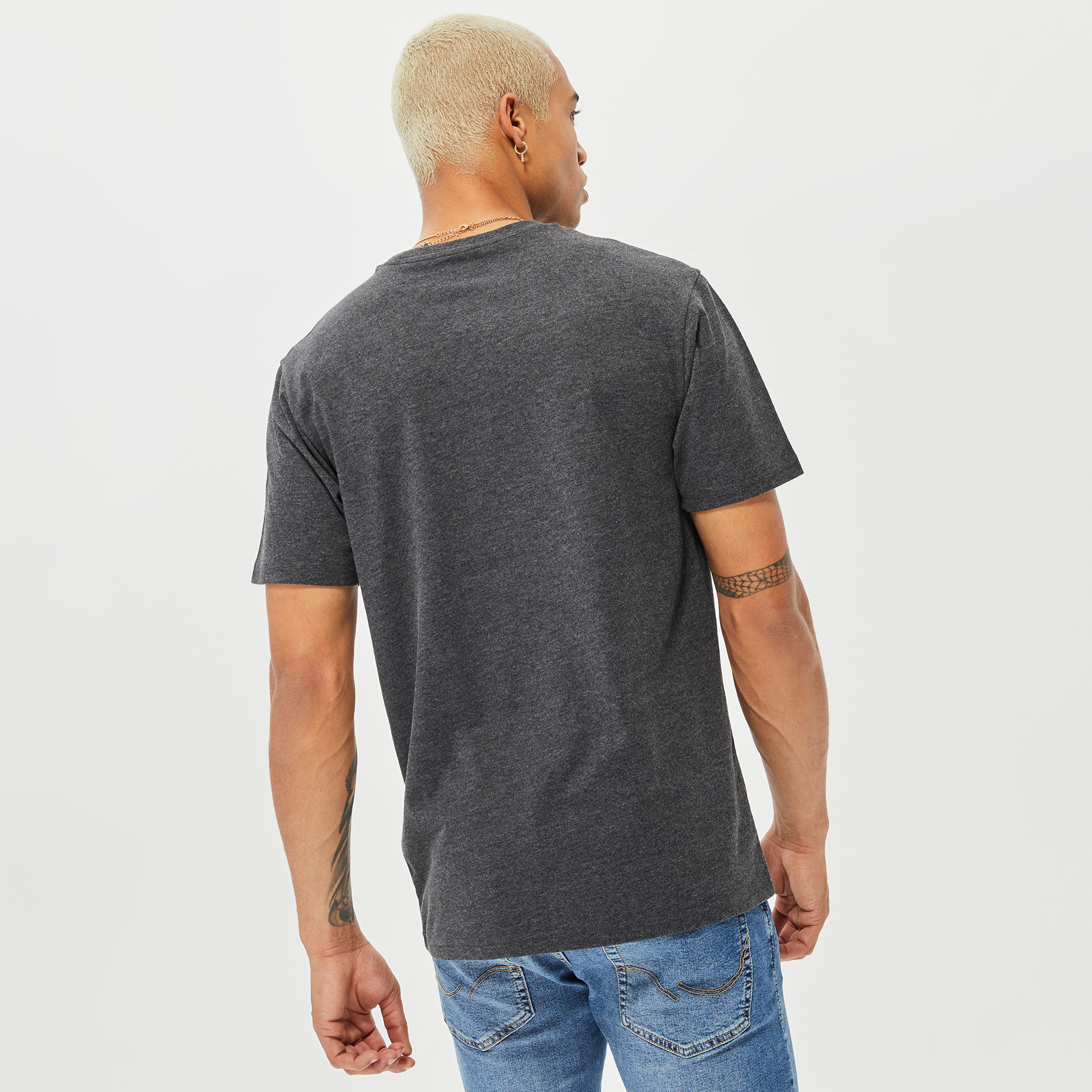 Columbia CSC Basic Logo Brushed Erkek Kısa Kollu Gri T-Shirt