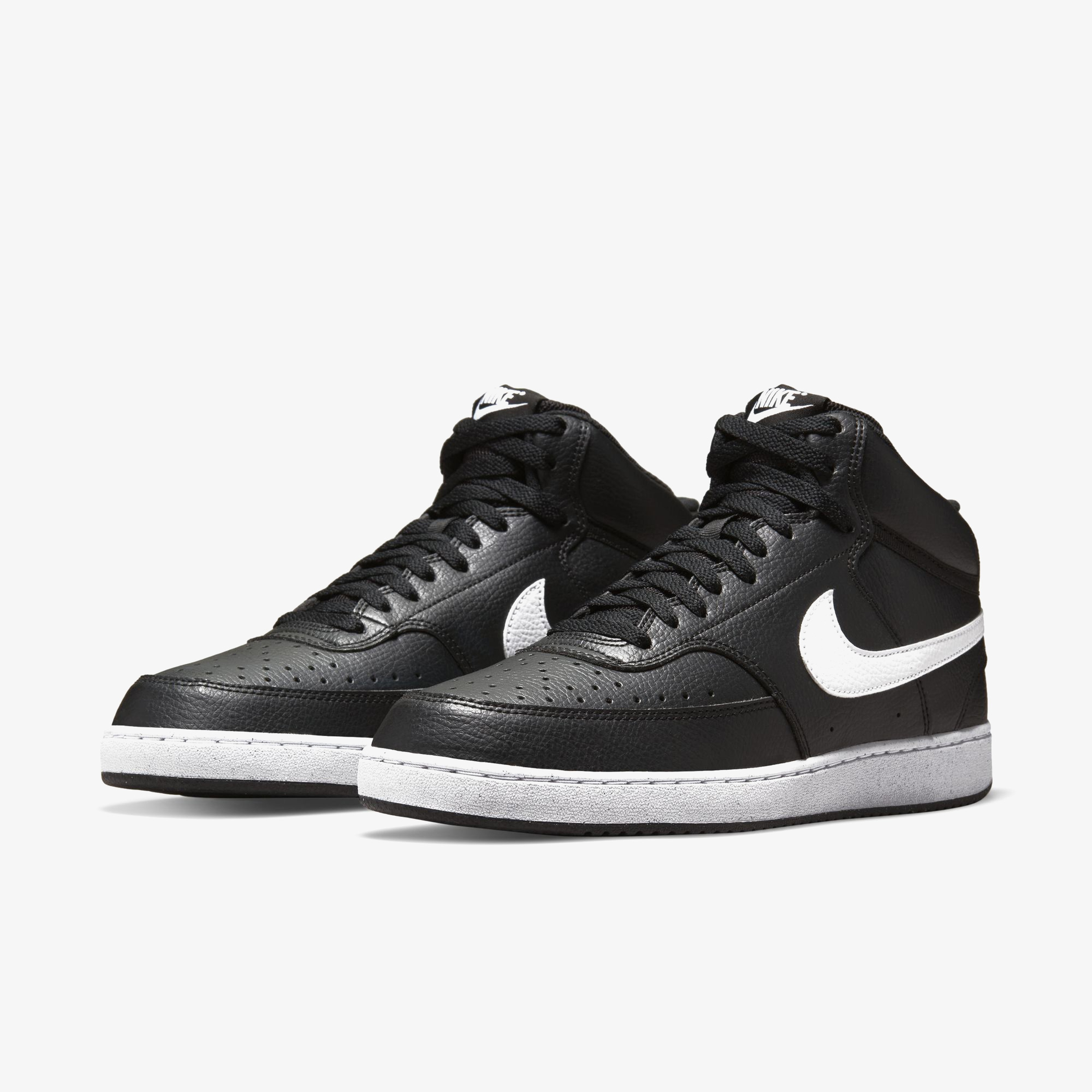 Nike Court Vision Mid Erkek Siyah Günlük Spor Ayakkabı