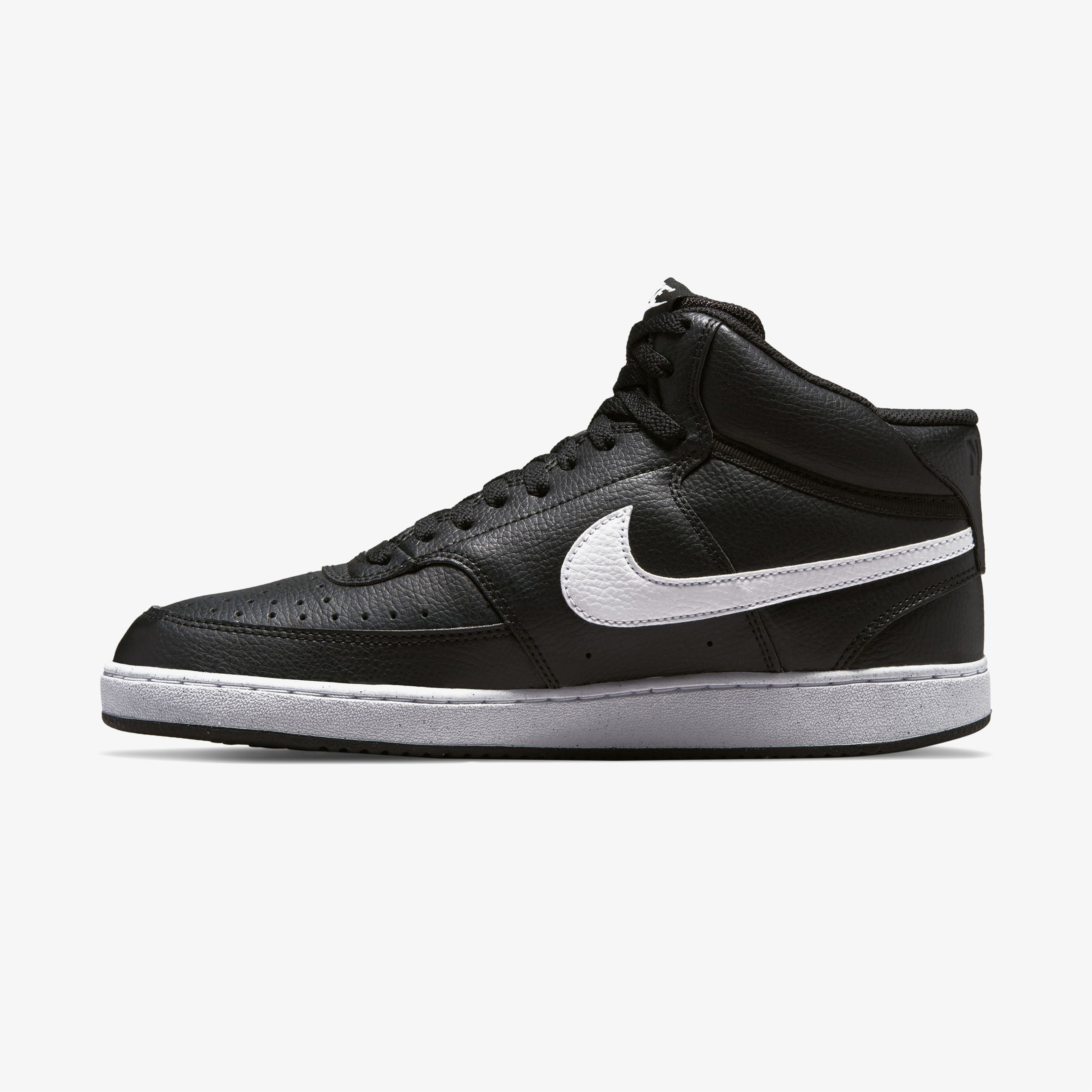 Nike Court Vision Mid Erkek Siyah Günlük Spor Ayakkabı