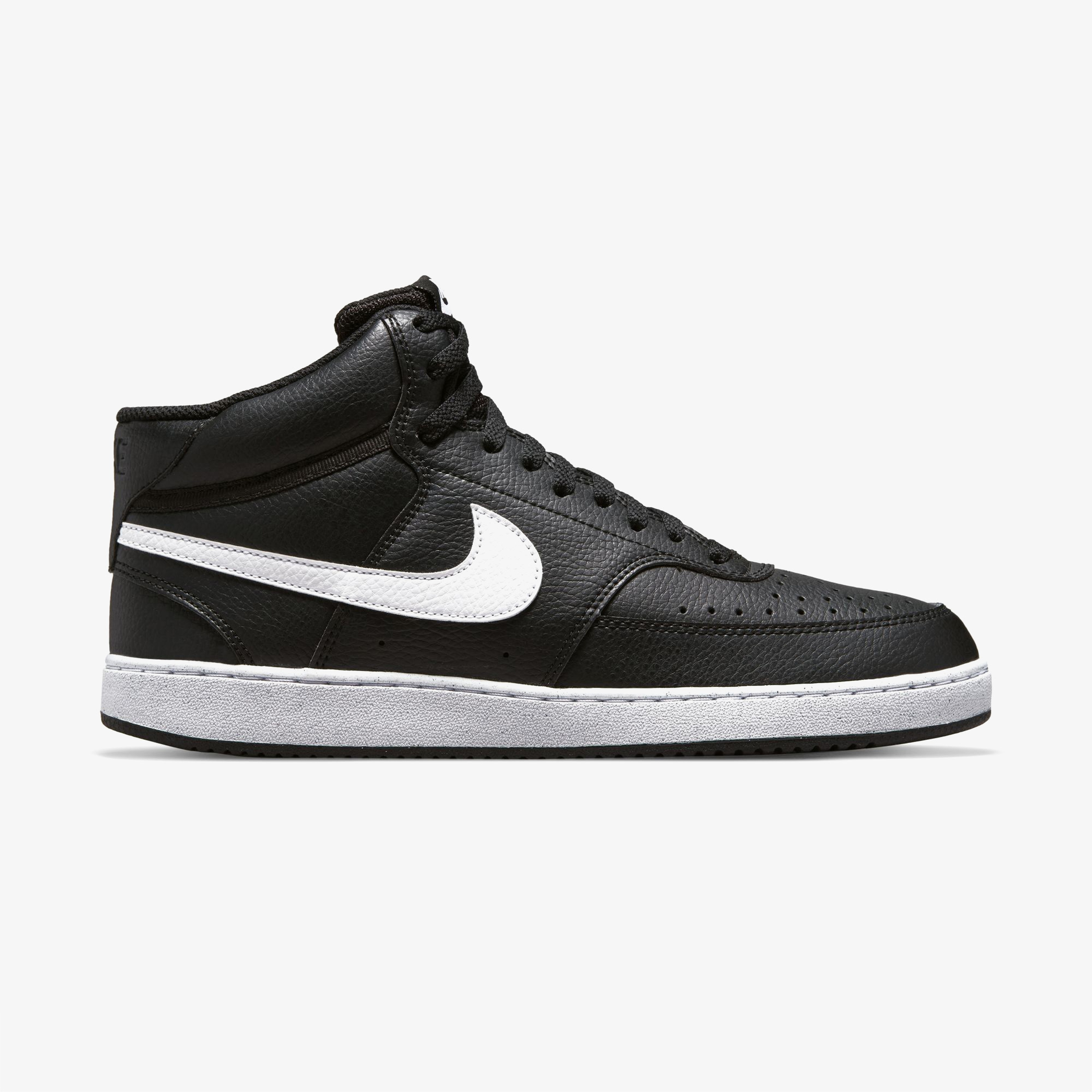 Nike Court Vision Mid Erkek Siyah Günlük Spor Ayakkabı