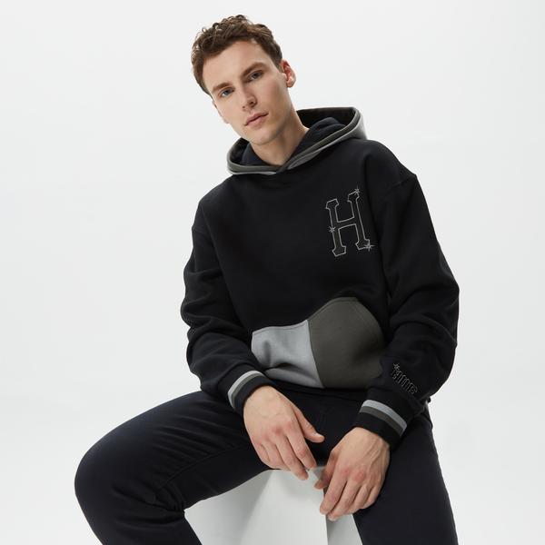 Huf Sideline Erkek Siyah Hoodie