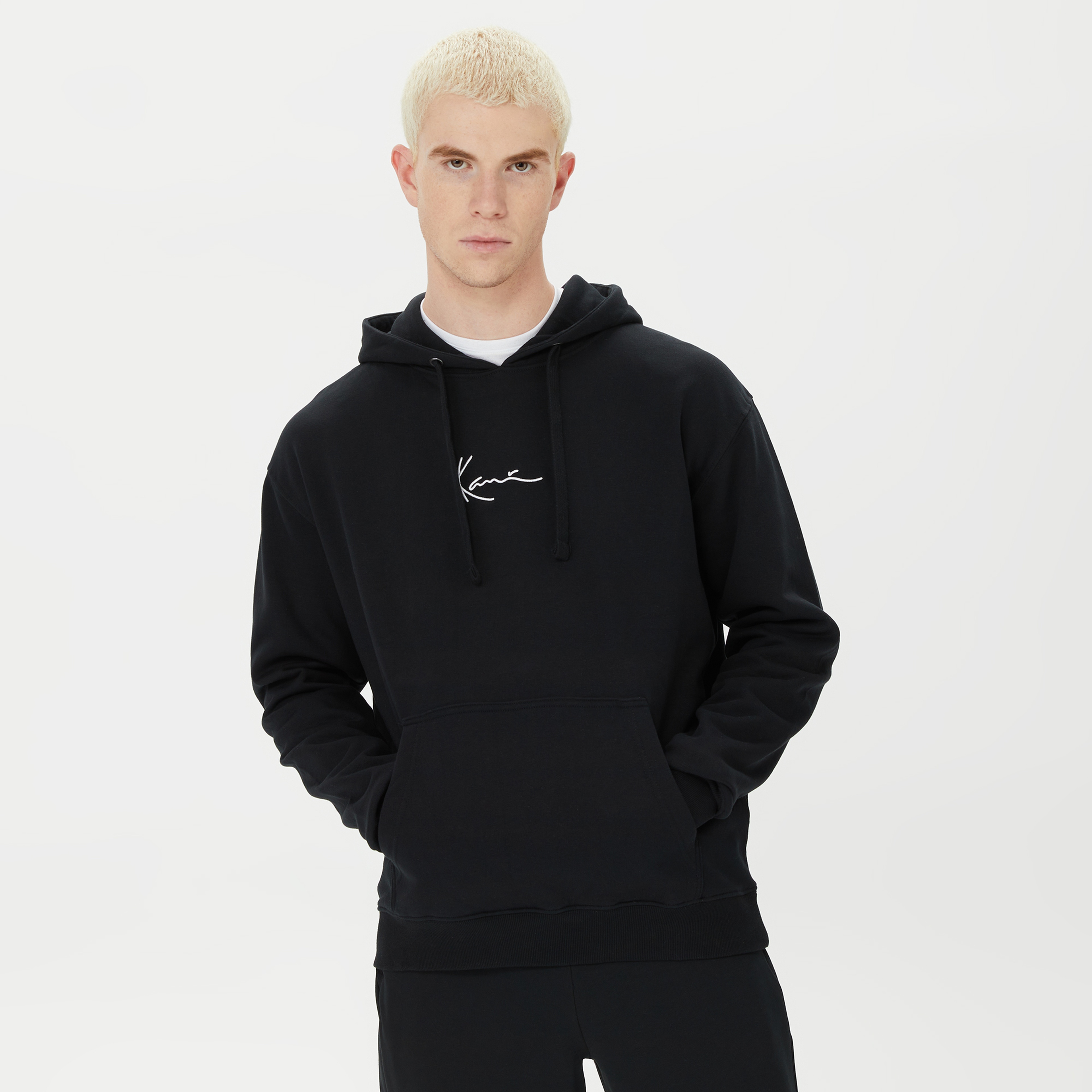 Karl Kani Small Signature Erkek Siyah Hoodie