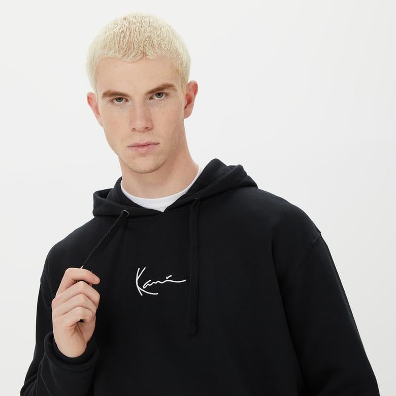 Karl Kani Small Signature Erkek Siyah Hoodie