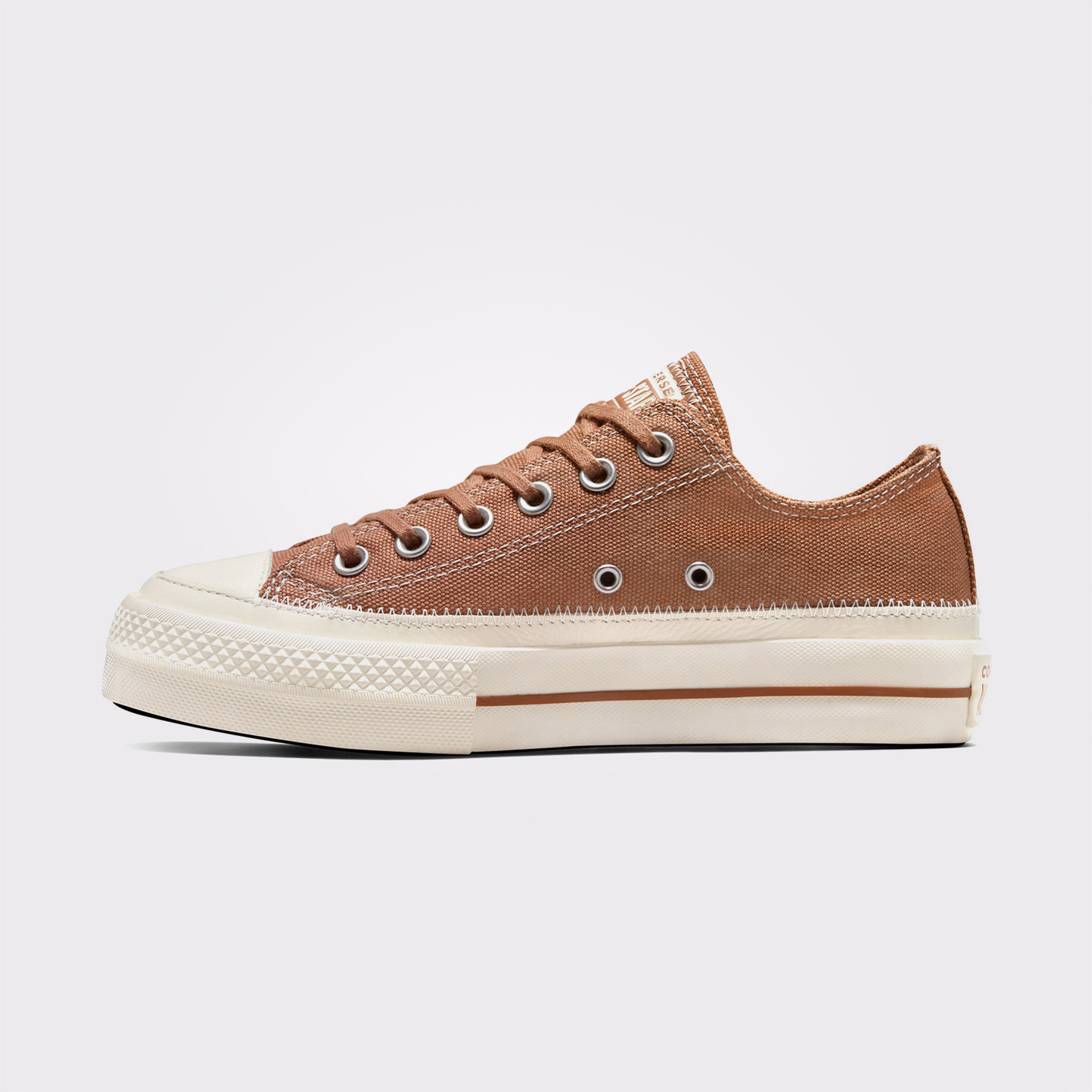 Converse Chuck Taylor All Star Lift Platform Mixed Material Kadın Kahverengi Sneaker