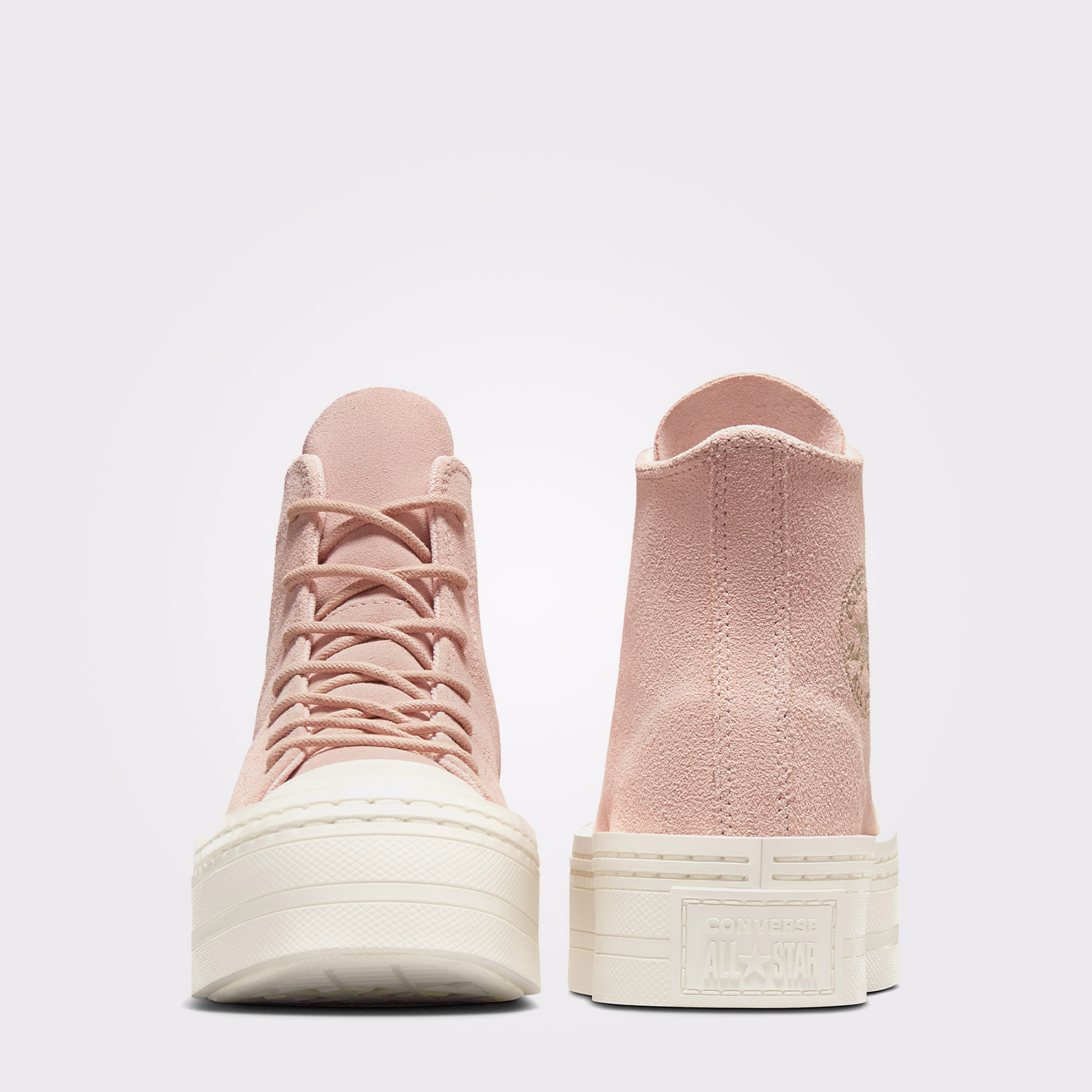 Converse Chuck Taylor All Star Modern Lift Platform Mono Suede Kadın Pembe Sneaker
