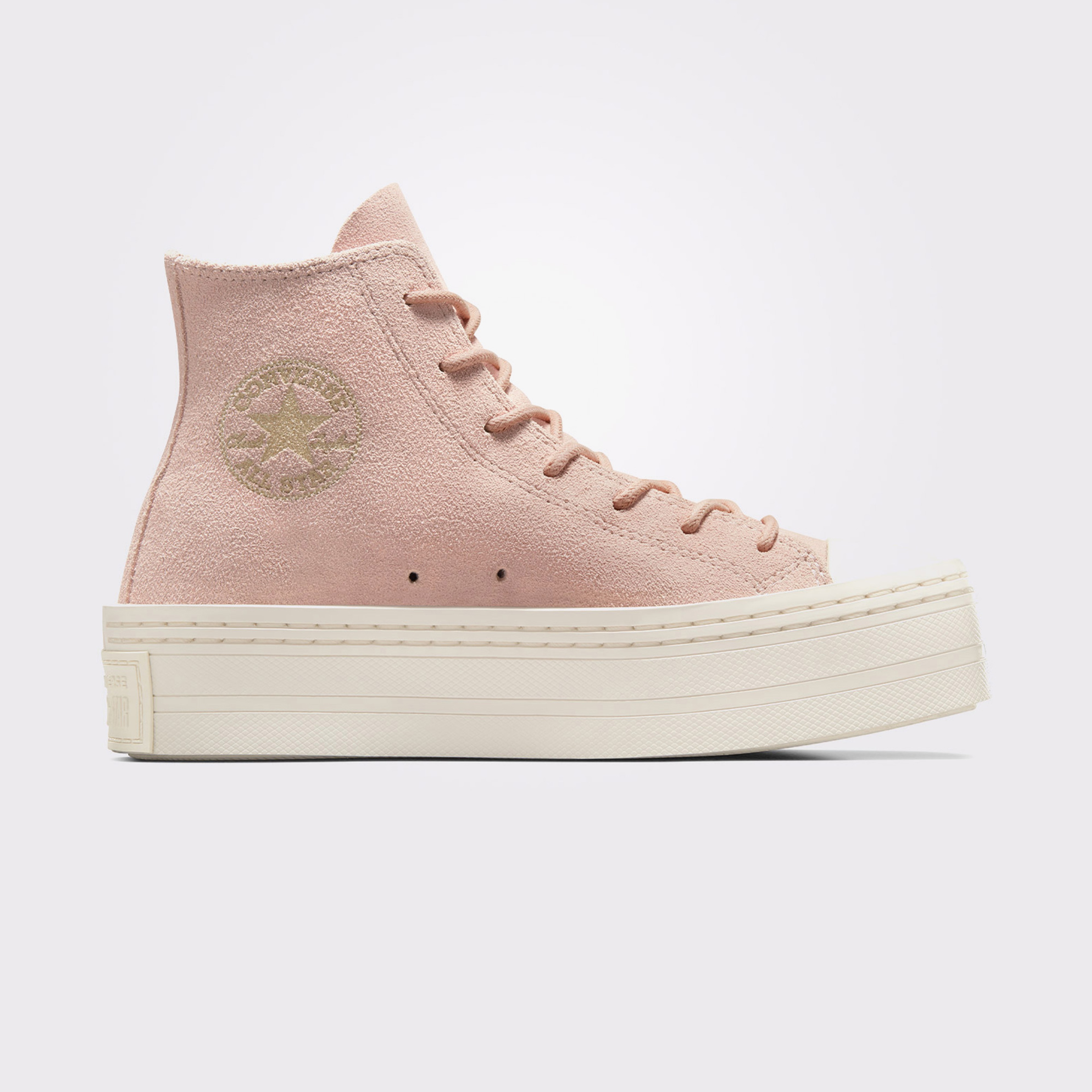 Converse Chuck Taylor All Star Modern Lift Platform Mono Suede Kadın Pembe Sneaker