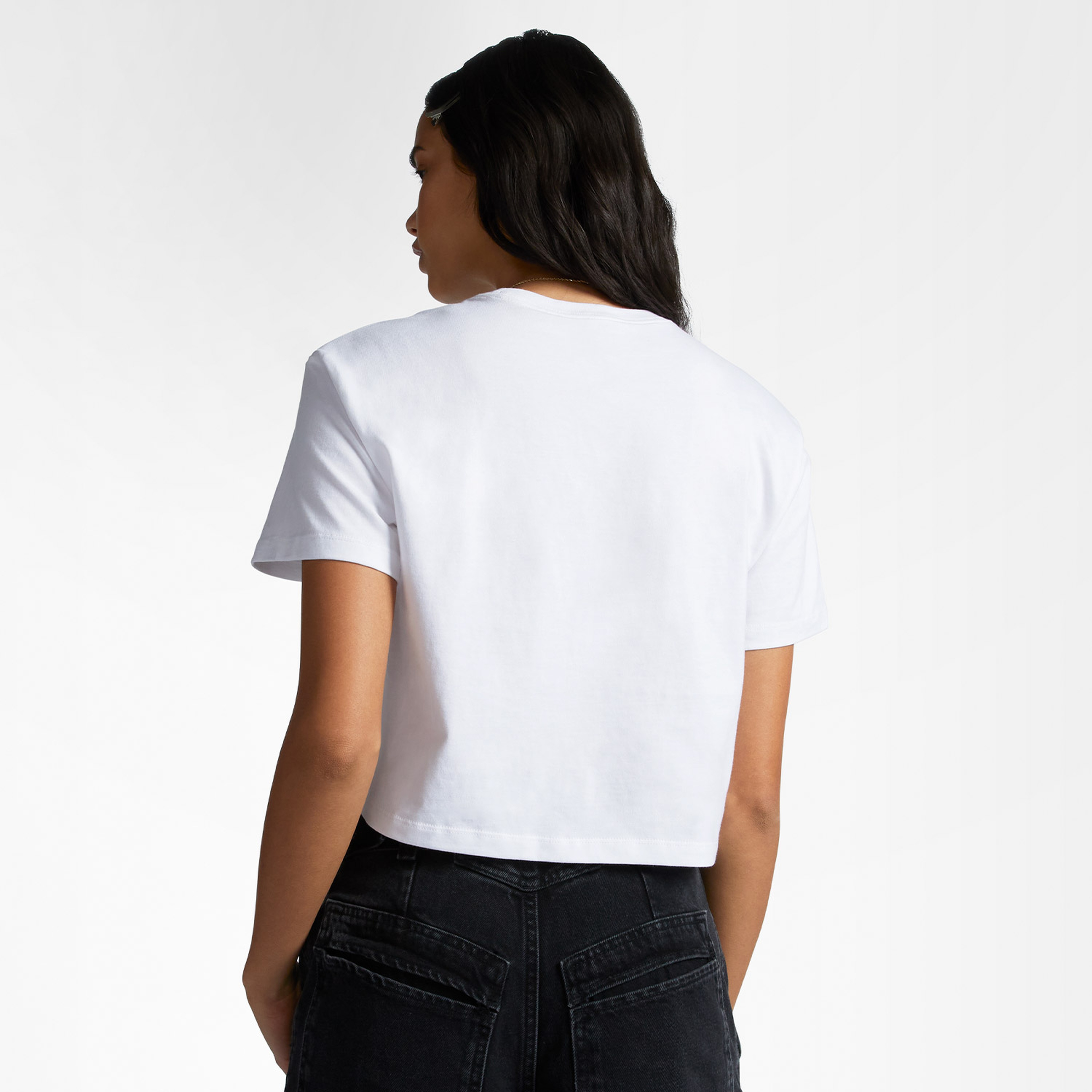 Converse Retro Chuck Taylor Cropped Kadın Beyaz T-Shirt