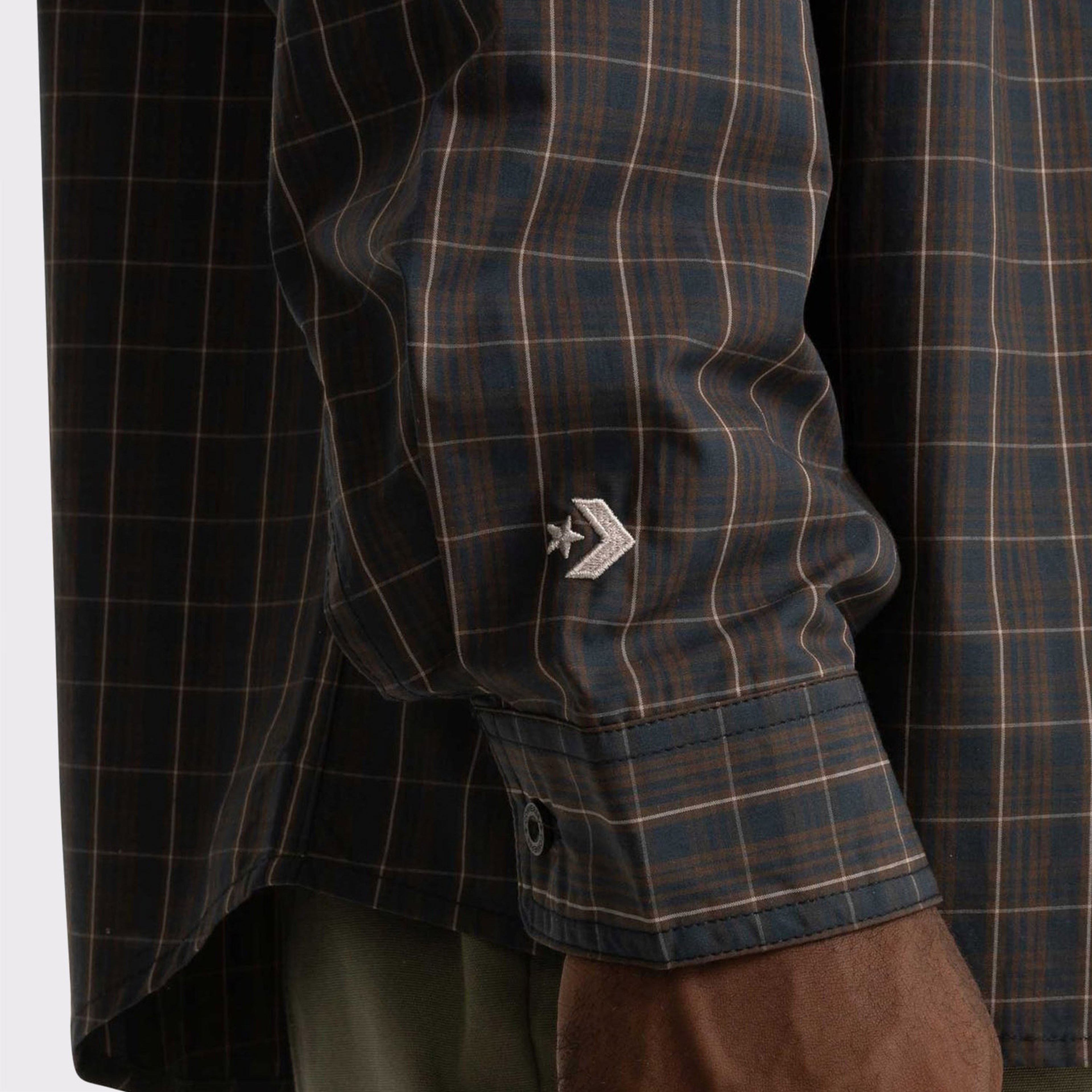 Converse Basic Plaid Woven Erkek Siyah Gömlek