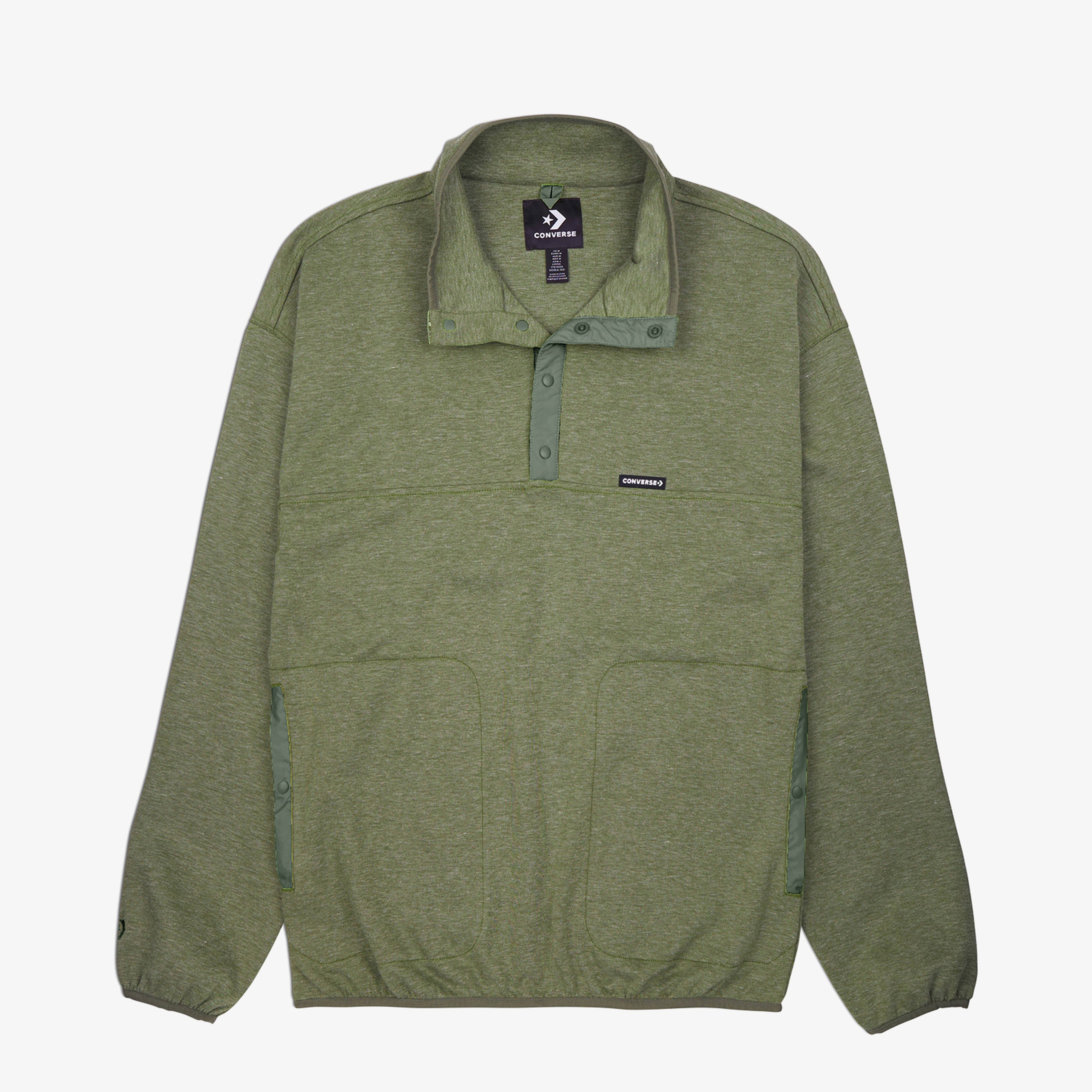 Converse Transitional Knit Popover Erkek Yeşil Sweatshirt