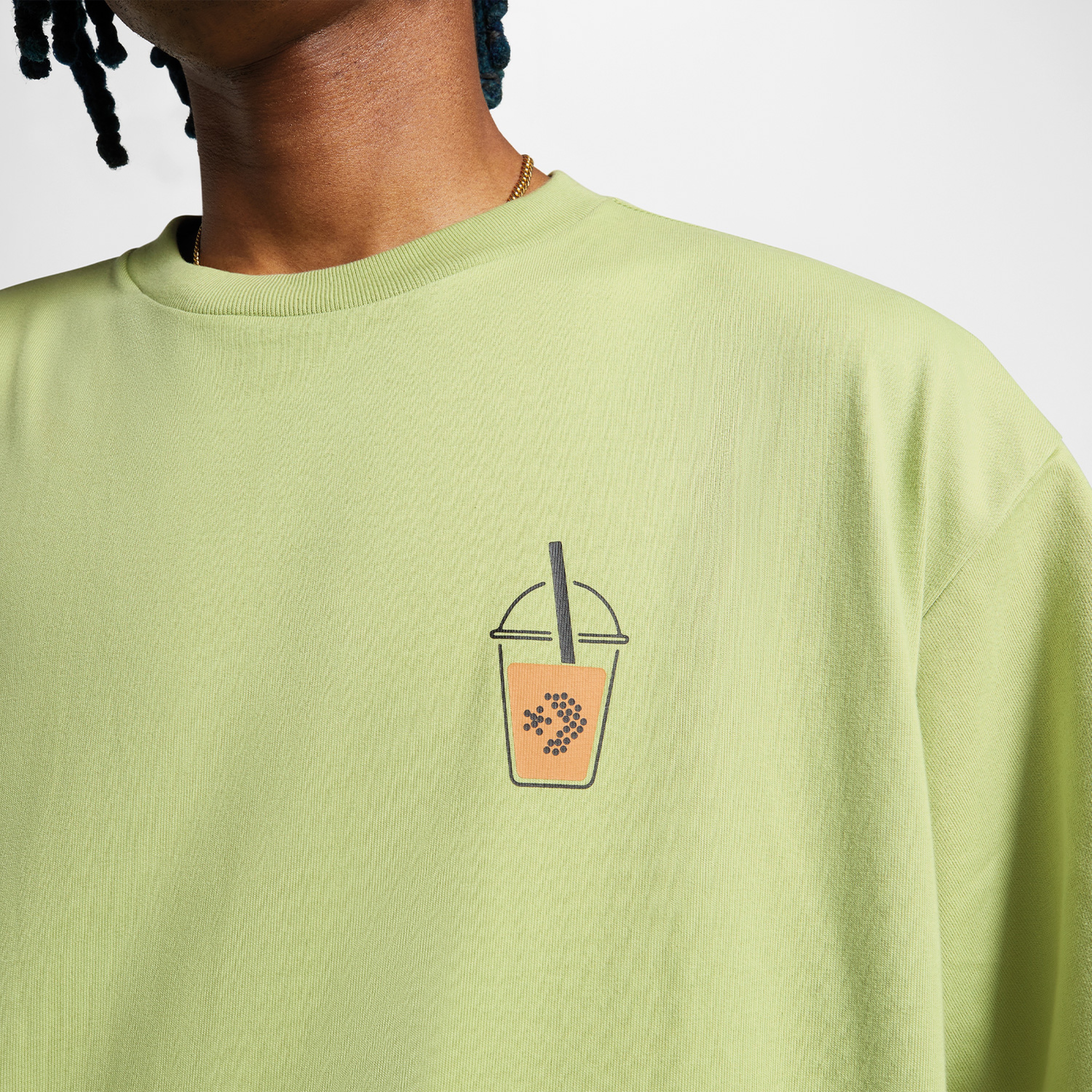 Converse Tea Graphic Loose Fit Erkek Yeşil T-Shirt