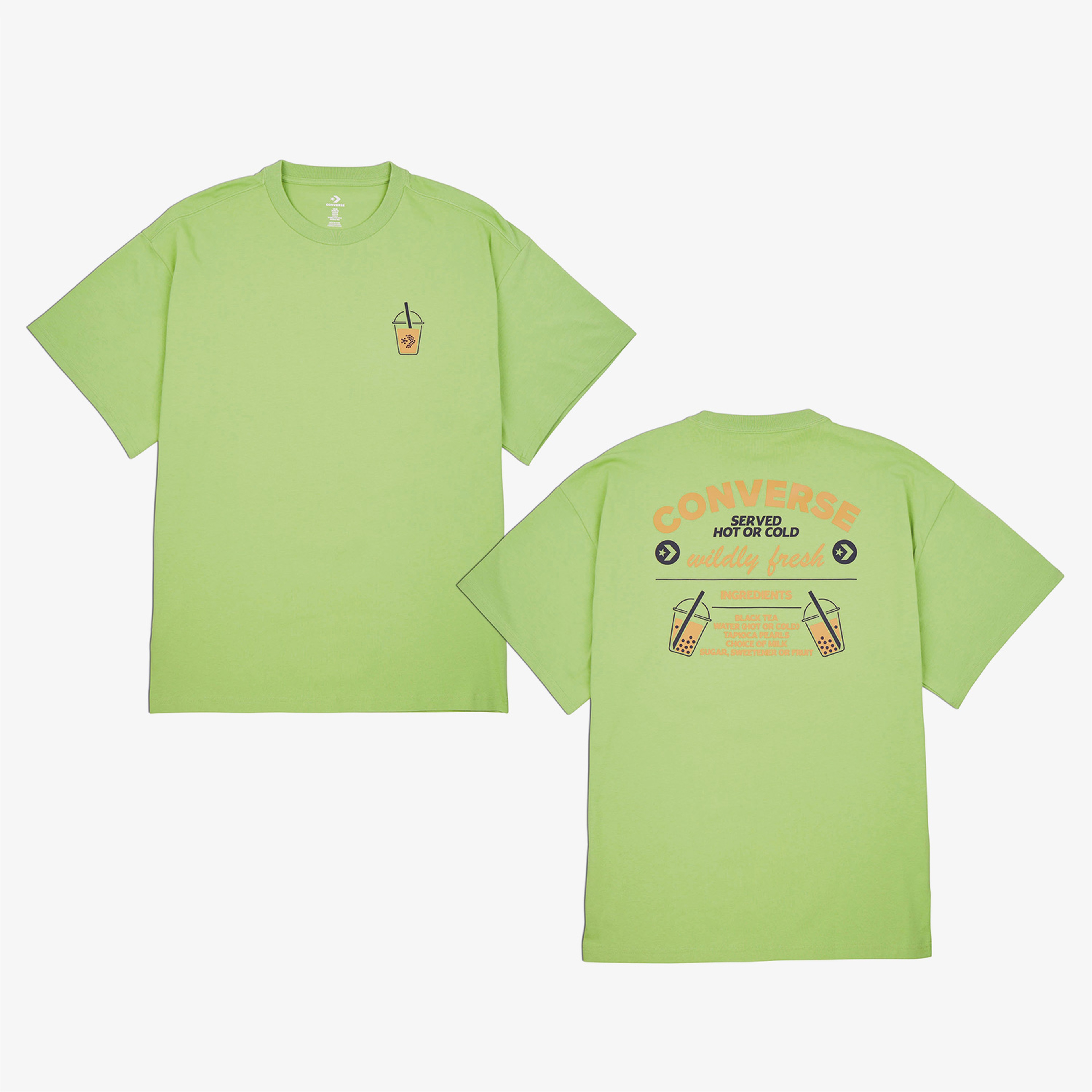 Converse Tea Graphic Loose Fit Erkek Yeşil T-Shirt