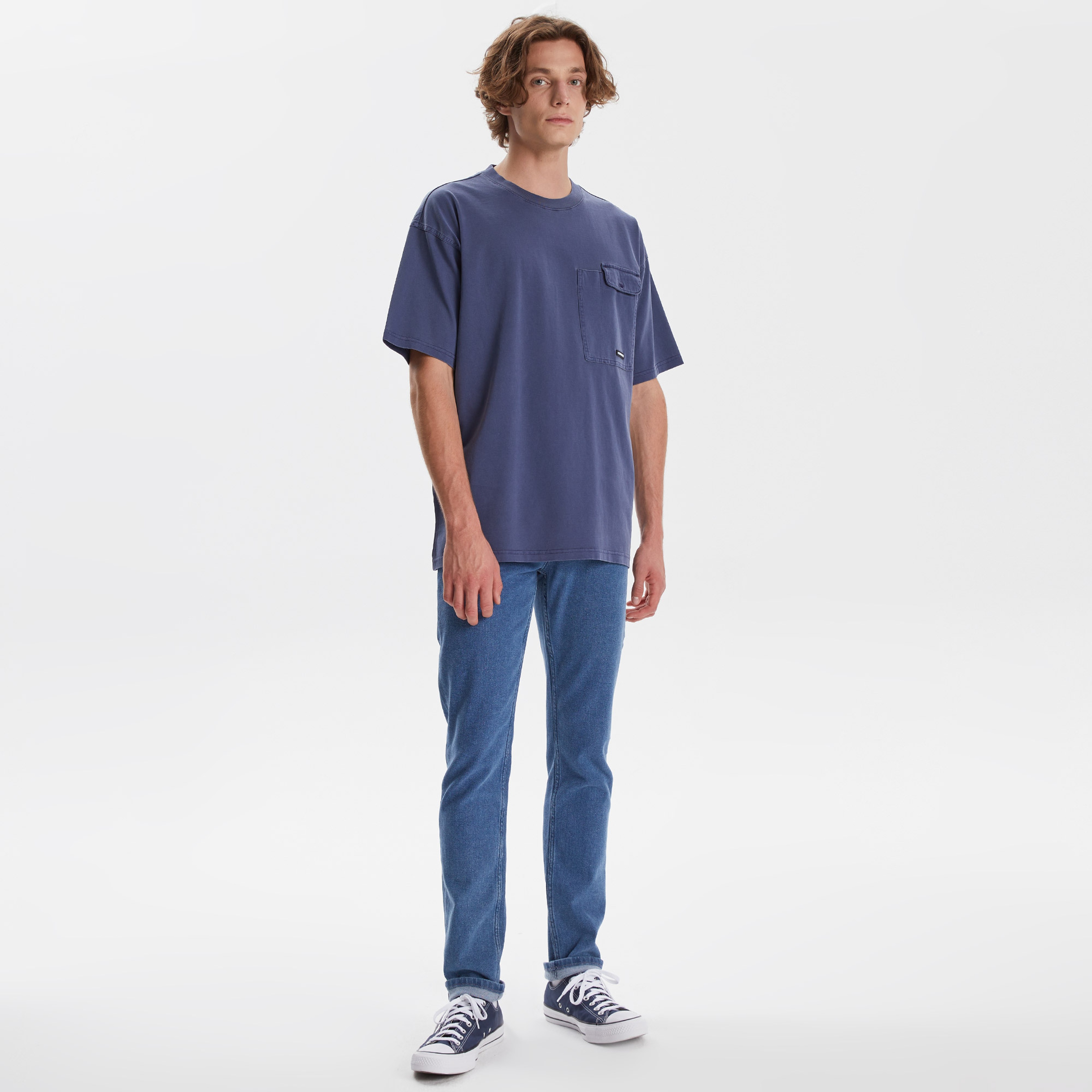 Converse Transitional Utility Erkek Mavi T-Shirt