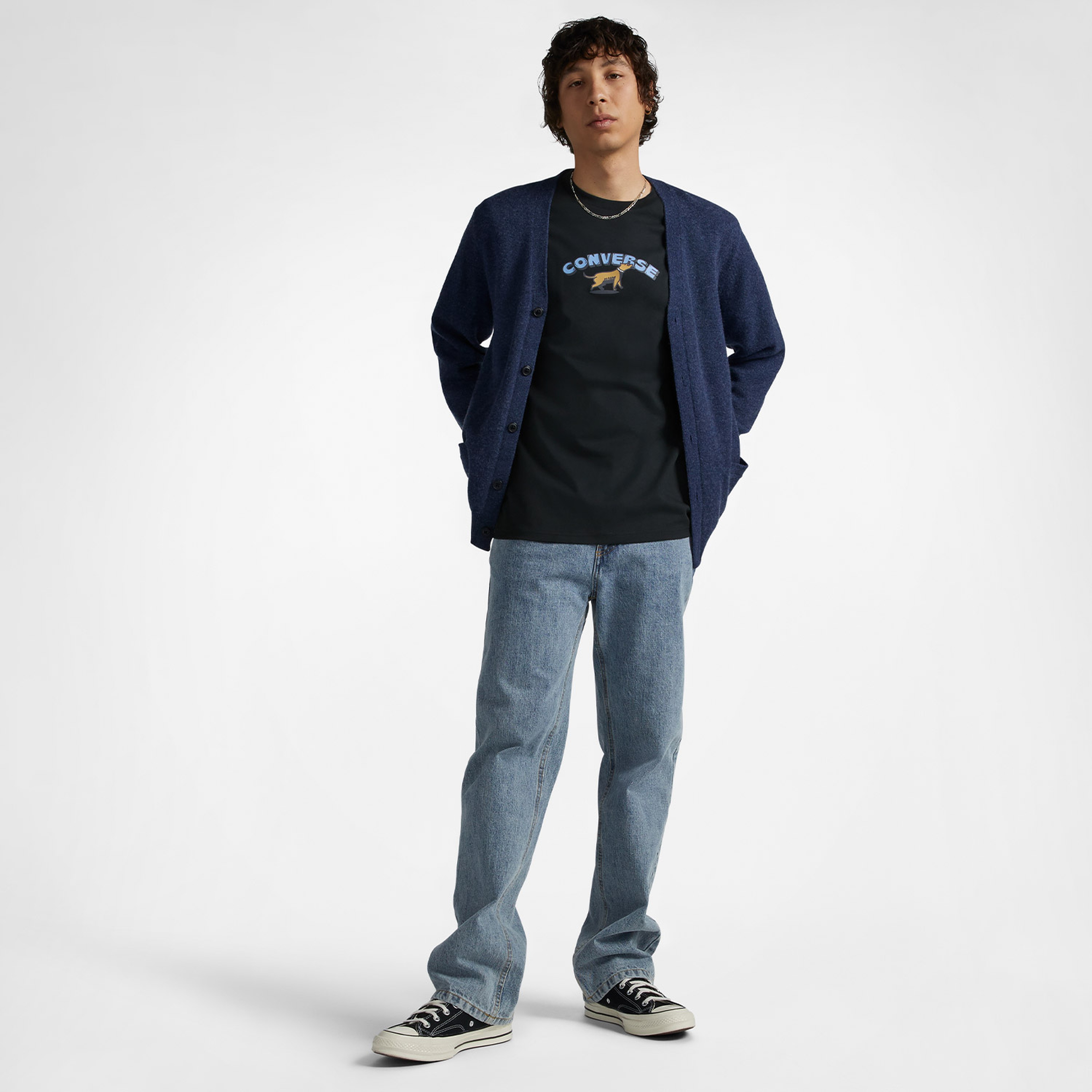 Converse Recreation Department Graphic Erkek Siyah T-Shirt