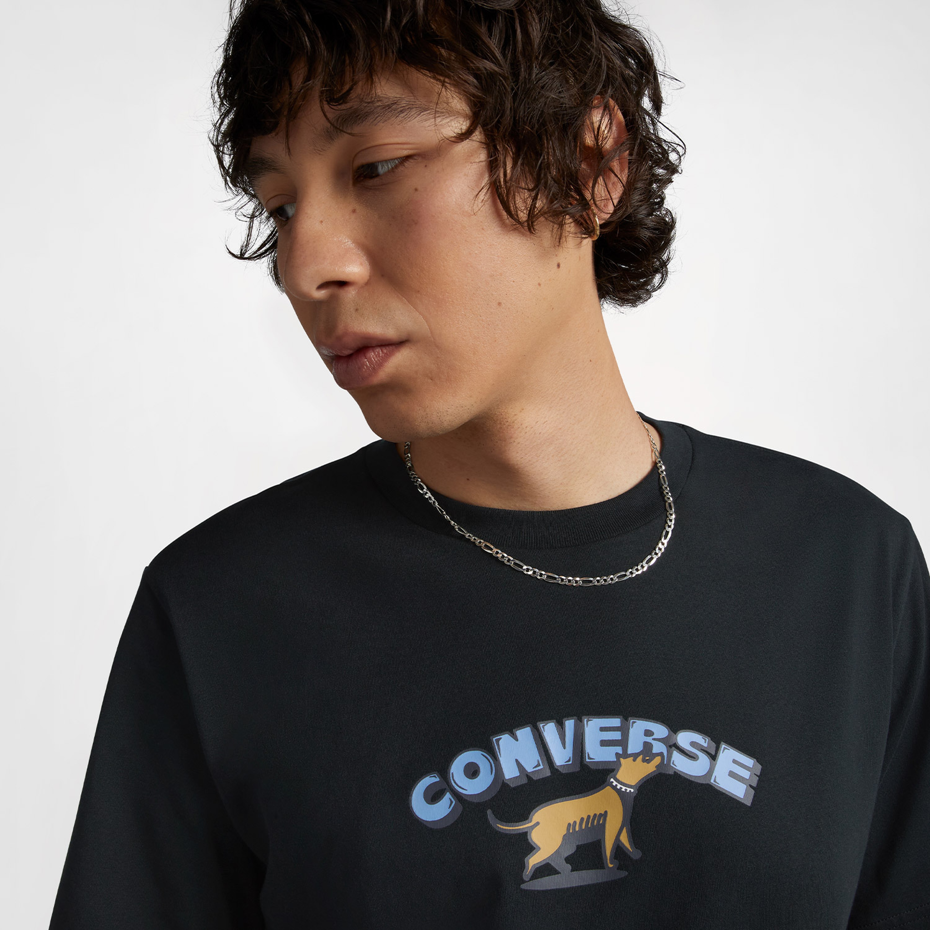 Converse Recreation Department Graphic Erkek Siyah T-Shirt
