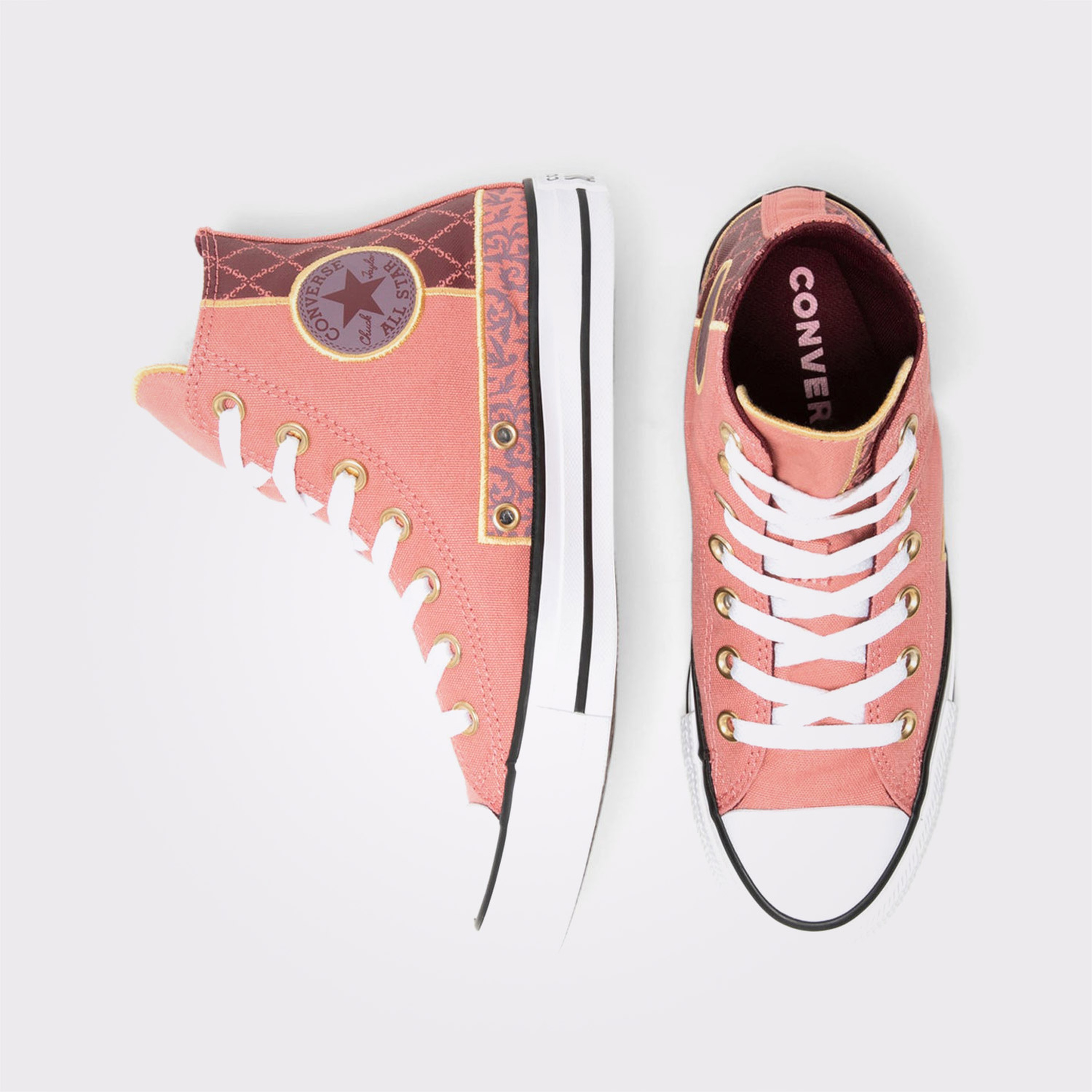 Converse Chuck Taylor All Star Garden Noir Unisex Bordo/Pembe Sneaker