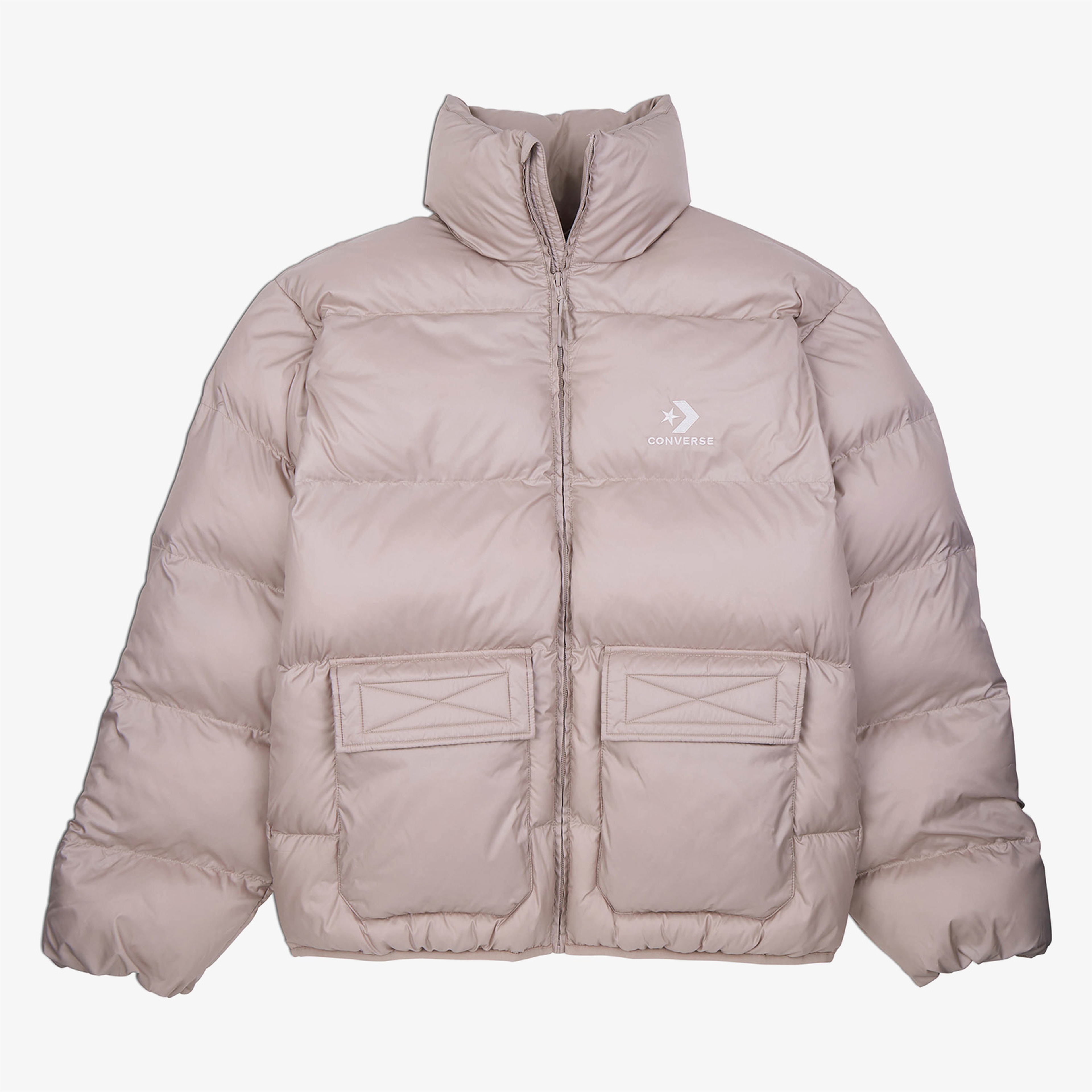 Converse Patch Pocket Puffer Erkek Pembe Ceket