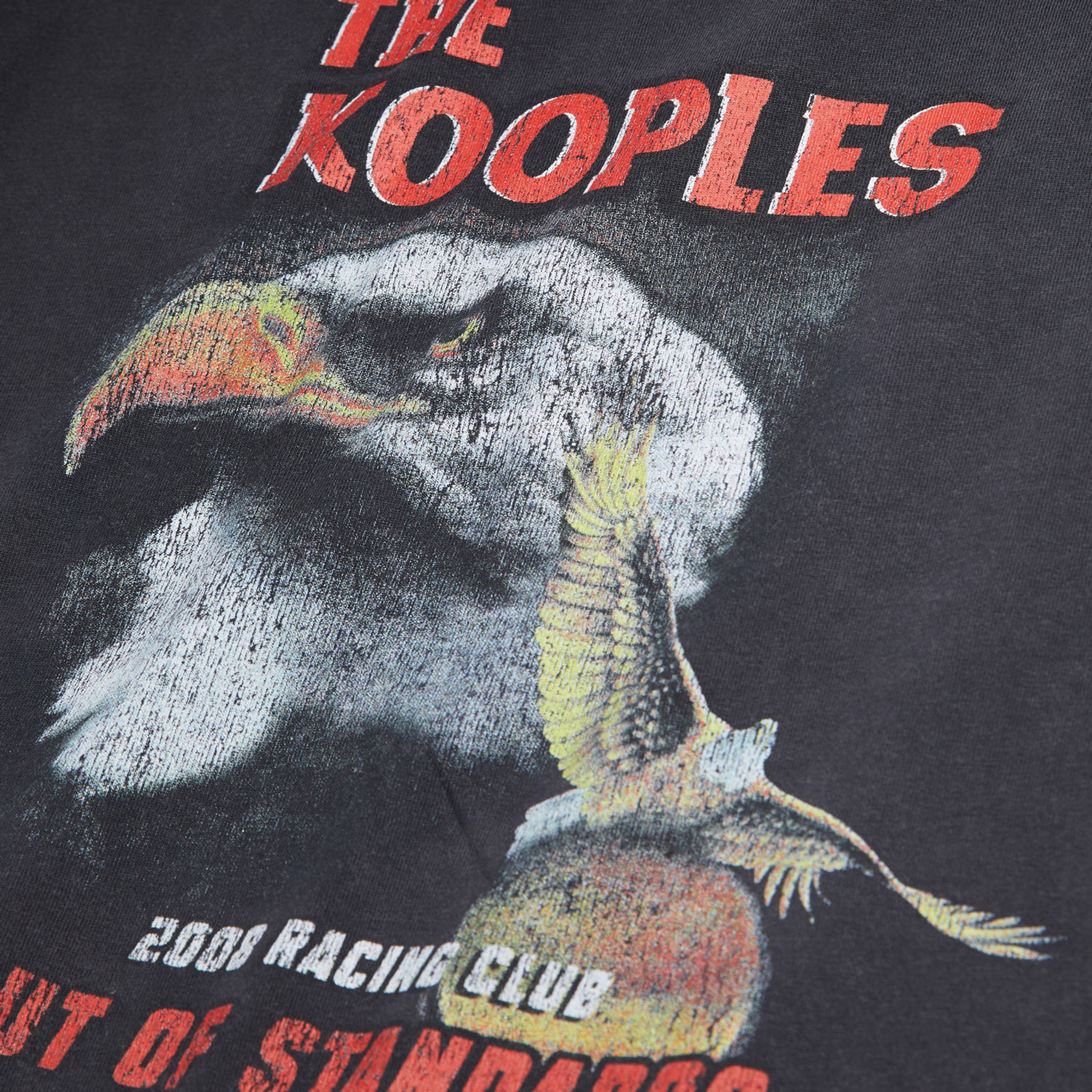 ERKEK BASKILI KISA KOLLU BİSİKLET YAKA SİYAH T-SHIRT