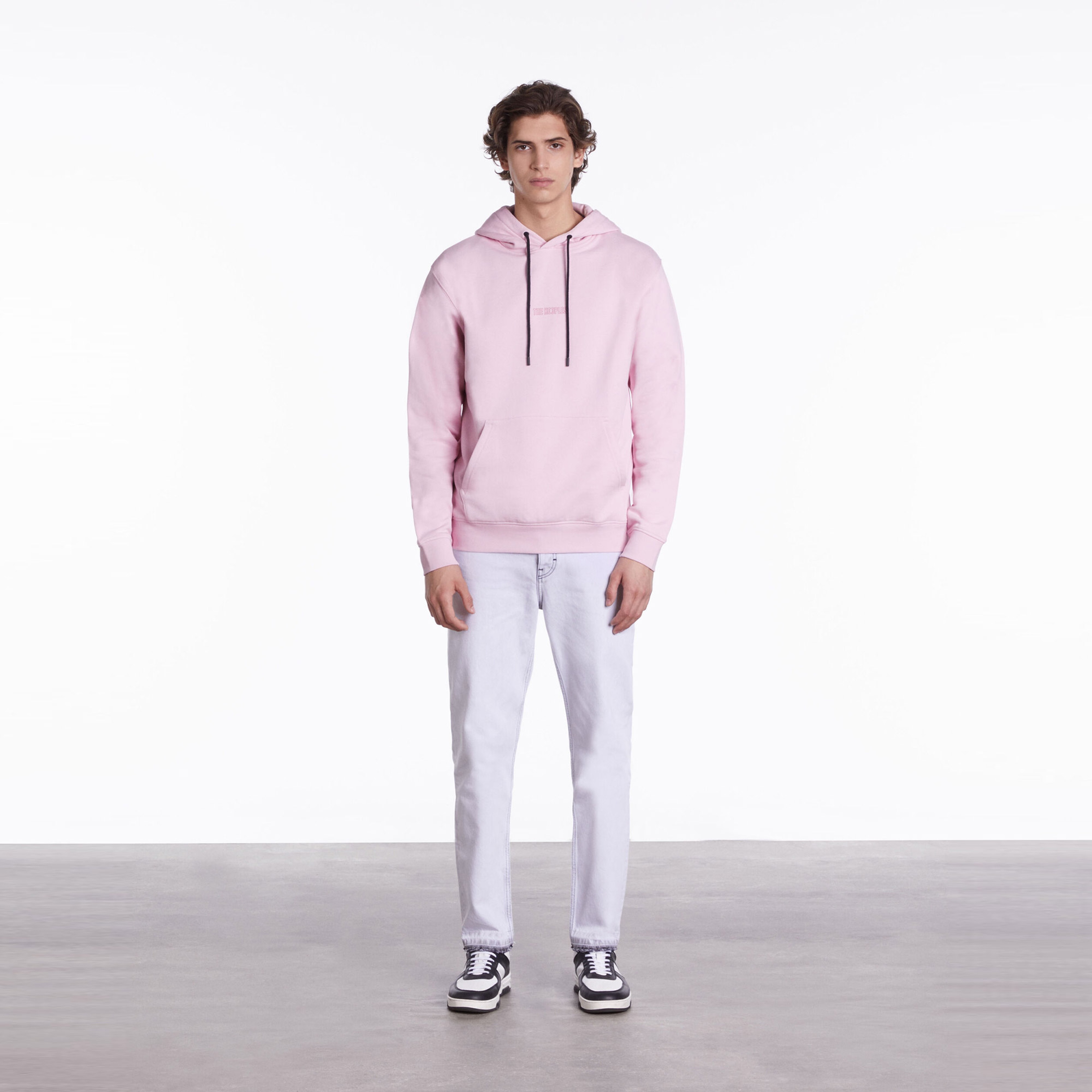The Kooples Logo Erkek Pembe Sweatshirt