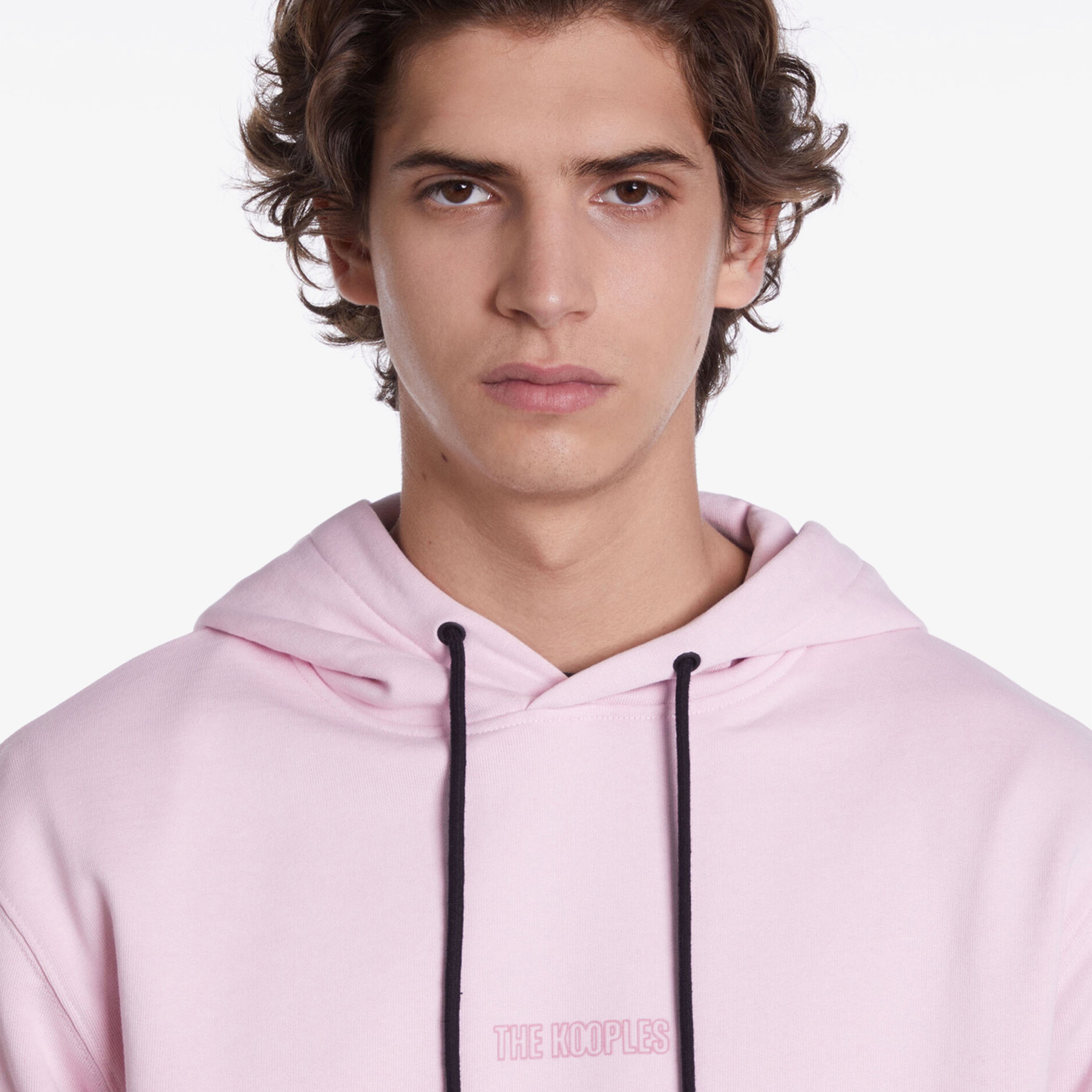 The Kooples Logo Erkek Pembe Sweatshirt