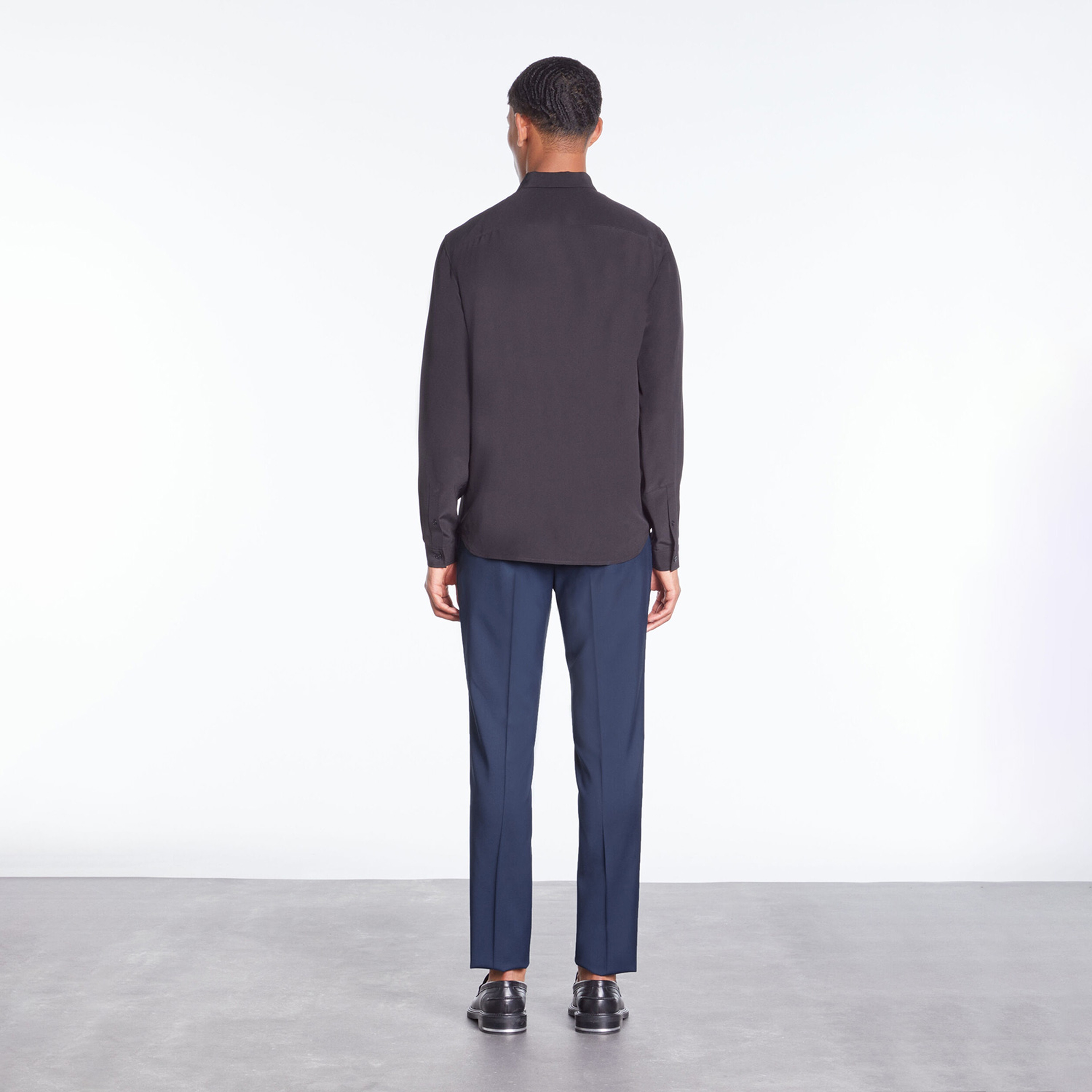 ERKEK COMFORT FIT SİYAH GÖMLEK