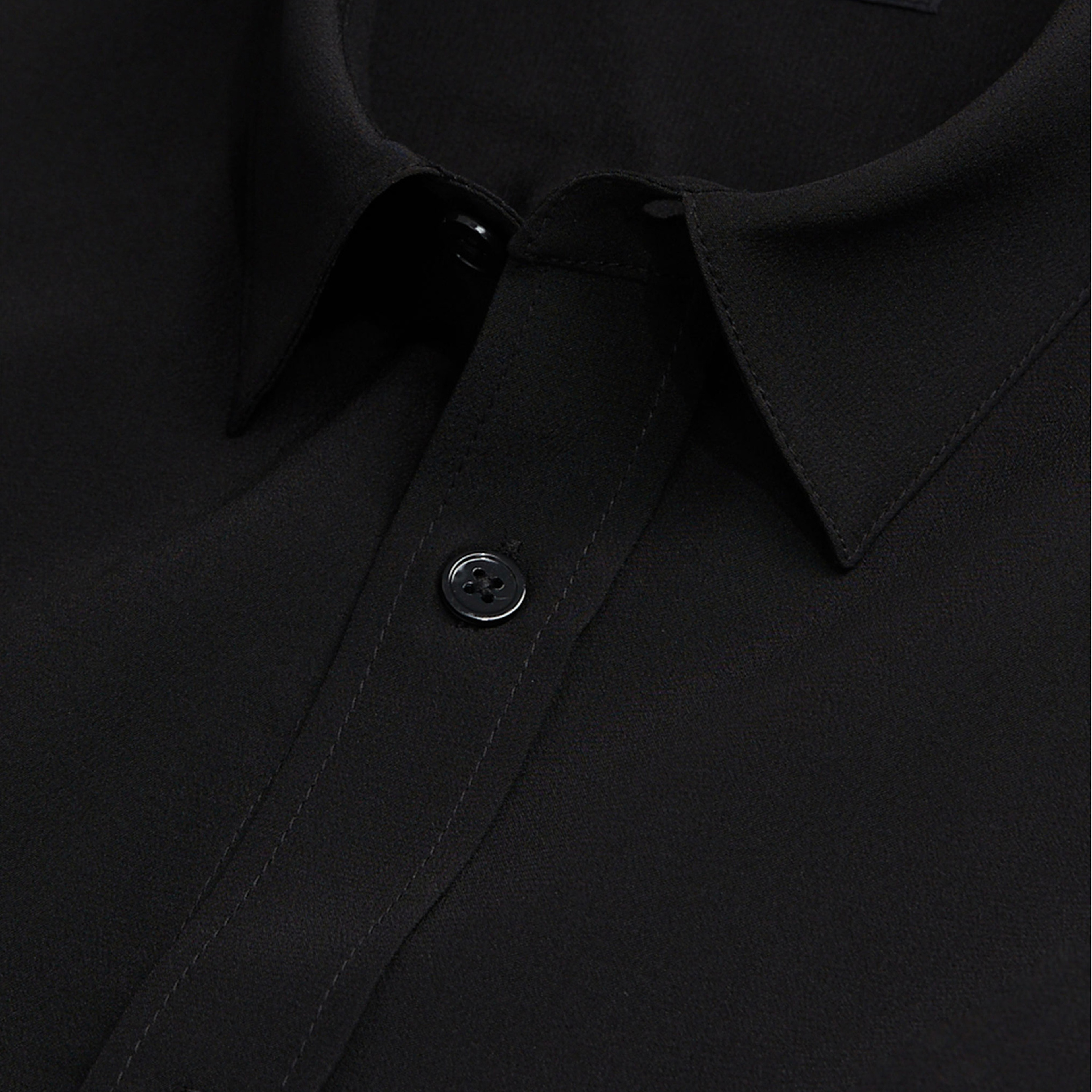 ERKEK COMFORT FIT SİYAH GÖMLEK