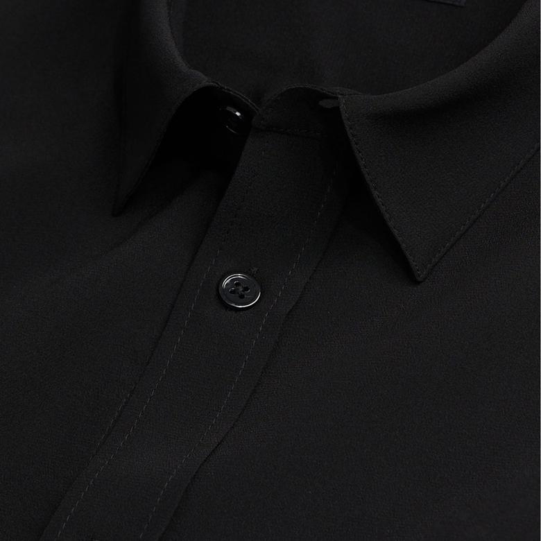 ERKEK COMFORT FIT SİYAH GÖMLEK