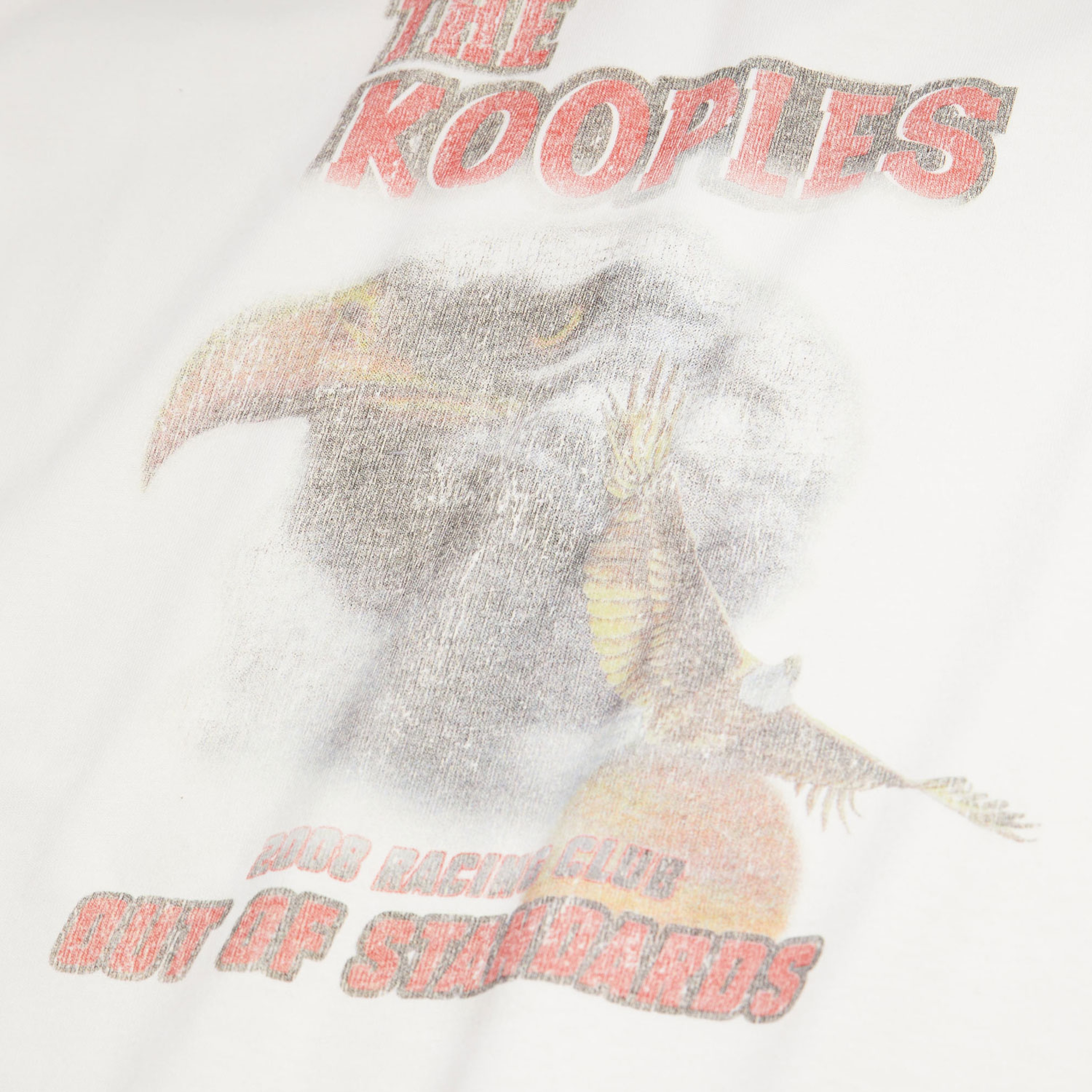 KADIN BİSİKLET YAKA BASKILI KREM T-SHIRT