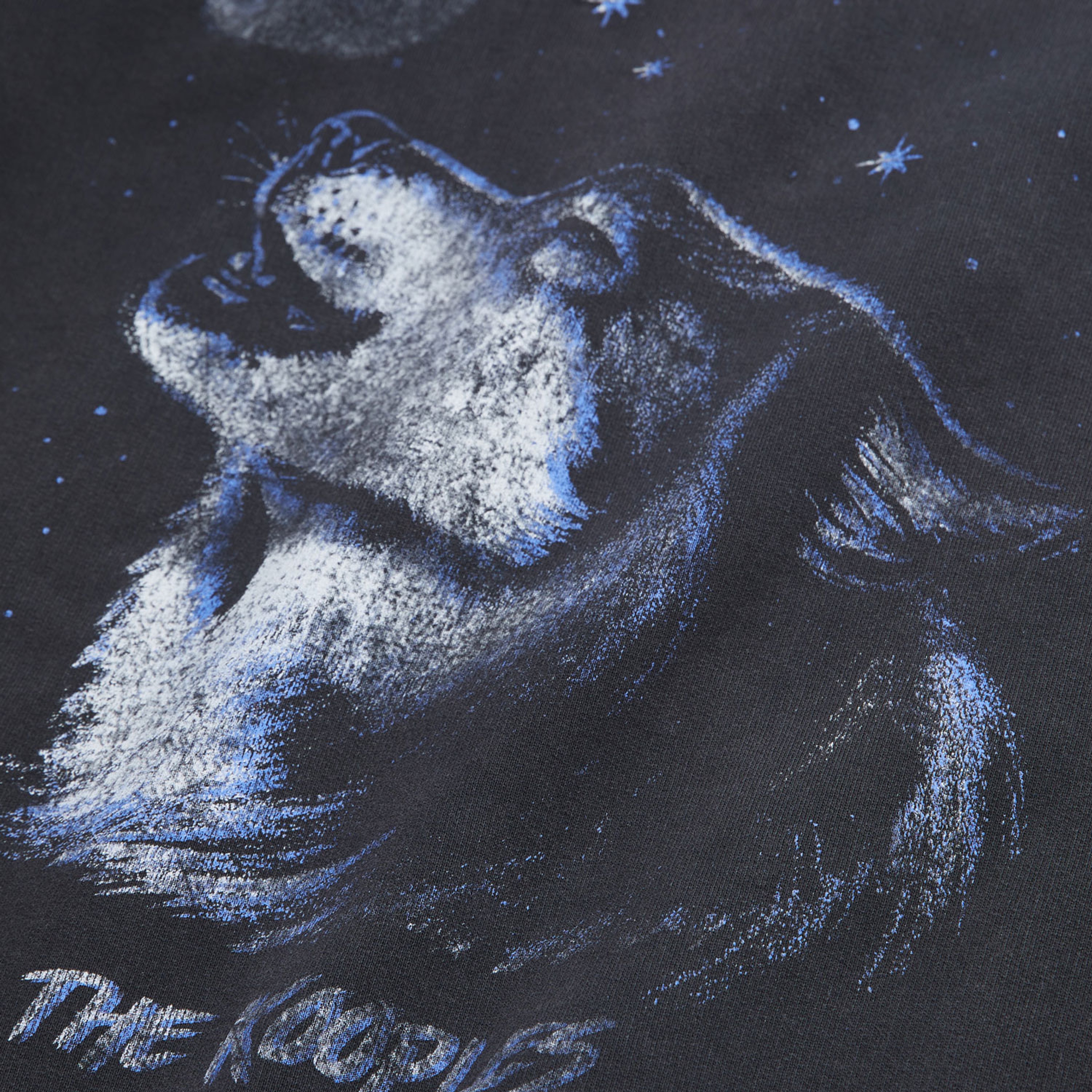 ERKEK BİSİKLET YAKA BASKILI SİYAH SWEATSHIRT