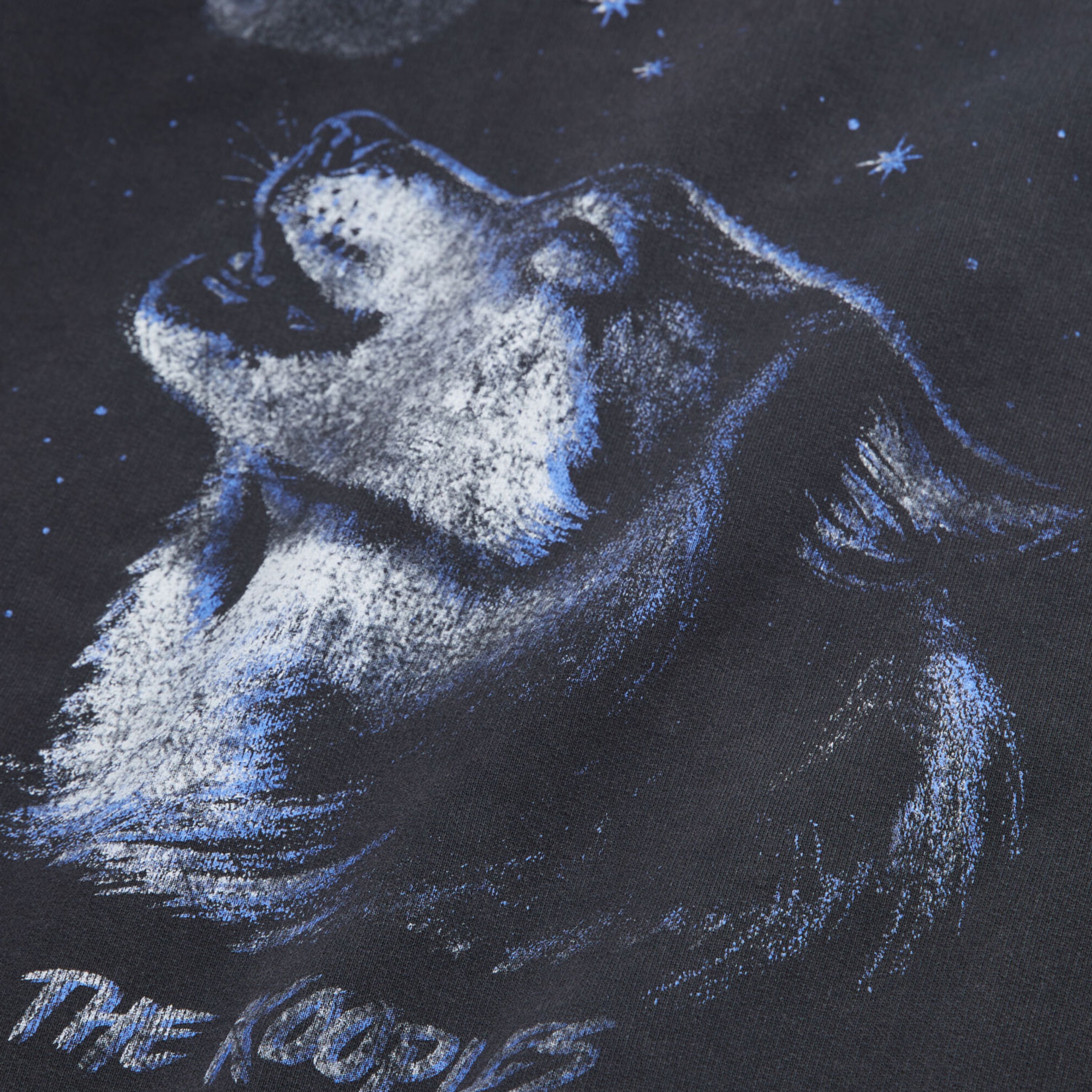 ERKEK BİSİKLET YAKA BASKILI SİYAH SWEATSHIRT