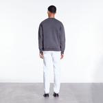 ERKEK BİSİKLET YAKA BASKILI SİYAH SWEATSHIRT