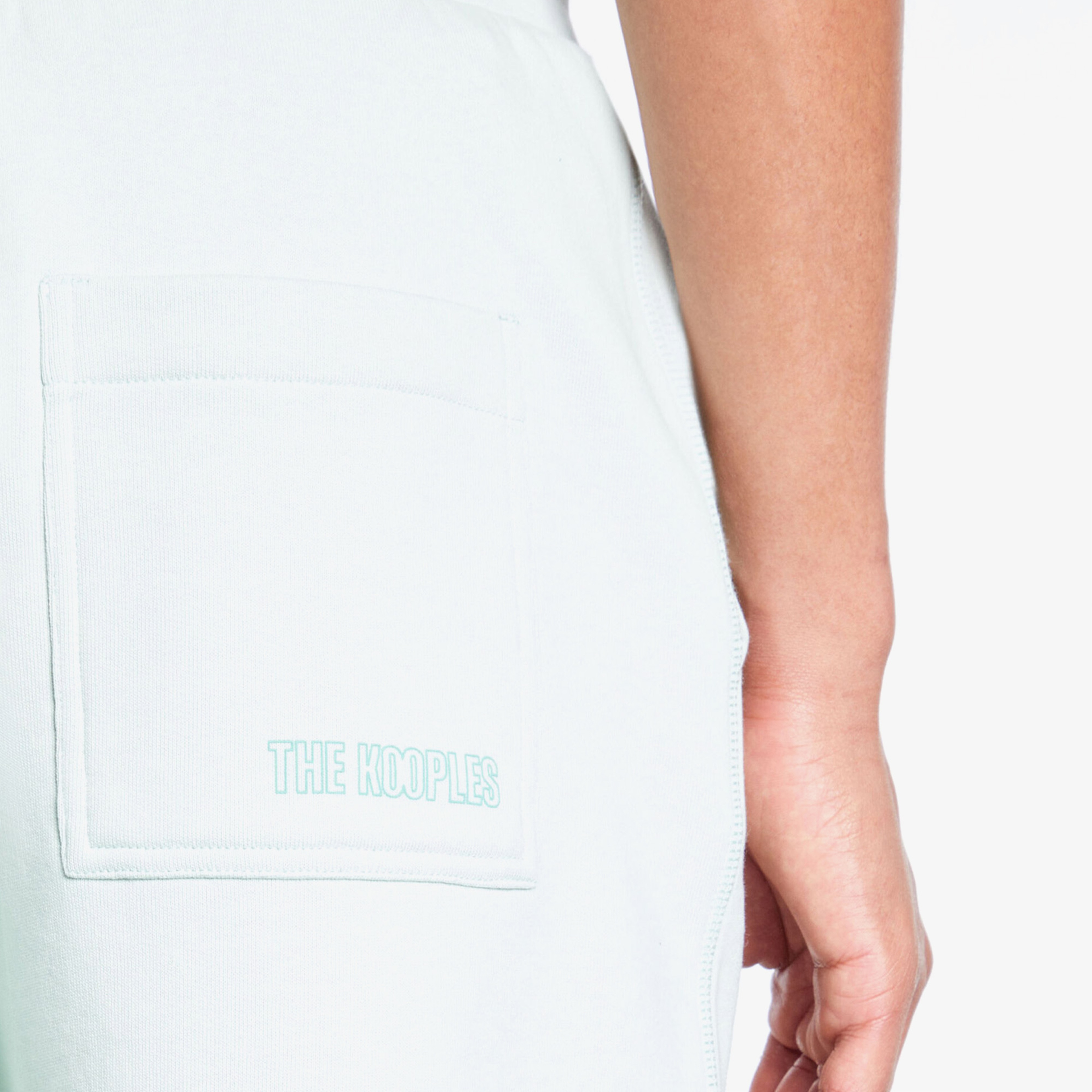 The Kooples Straight Fit Logo Erkek Açık Yeşil Şort