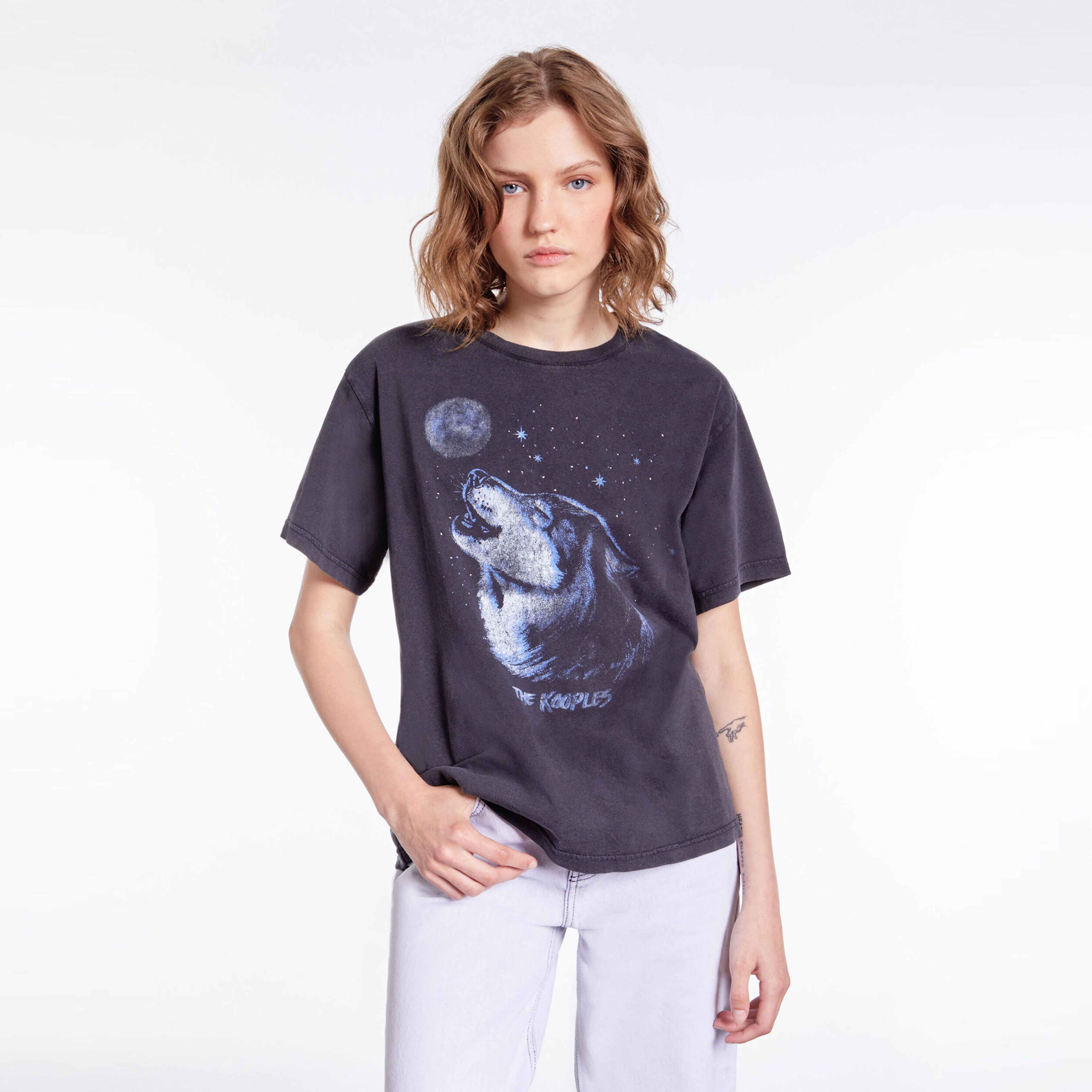 The Kooples Classic Kadın Siyah T-Shirt