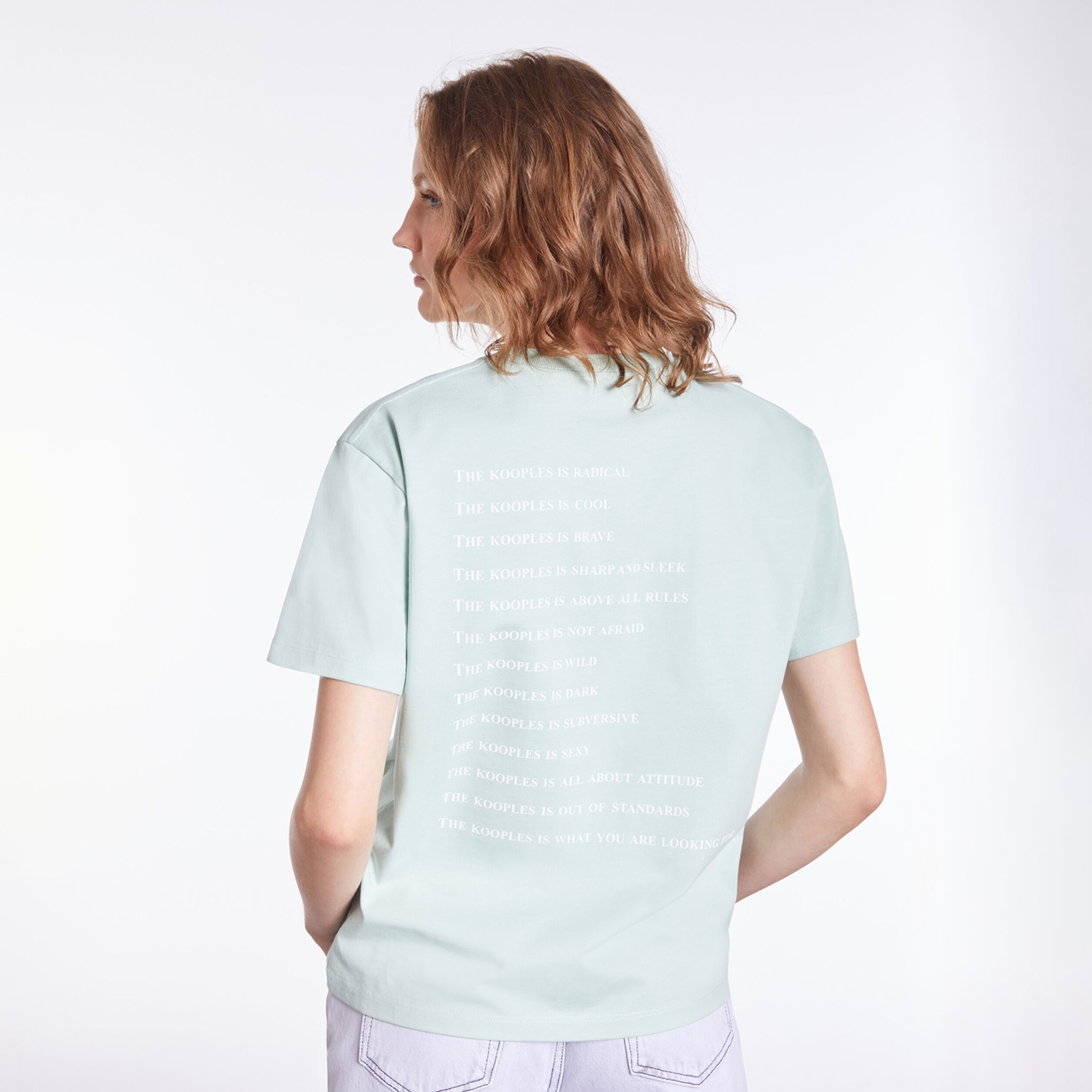 The Kooples Classic Kadın Yeşil T-Shirt