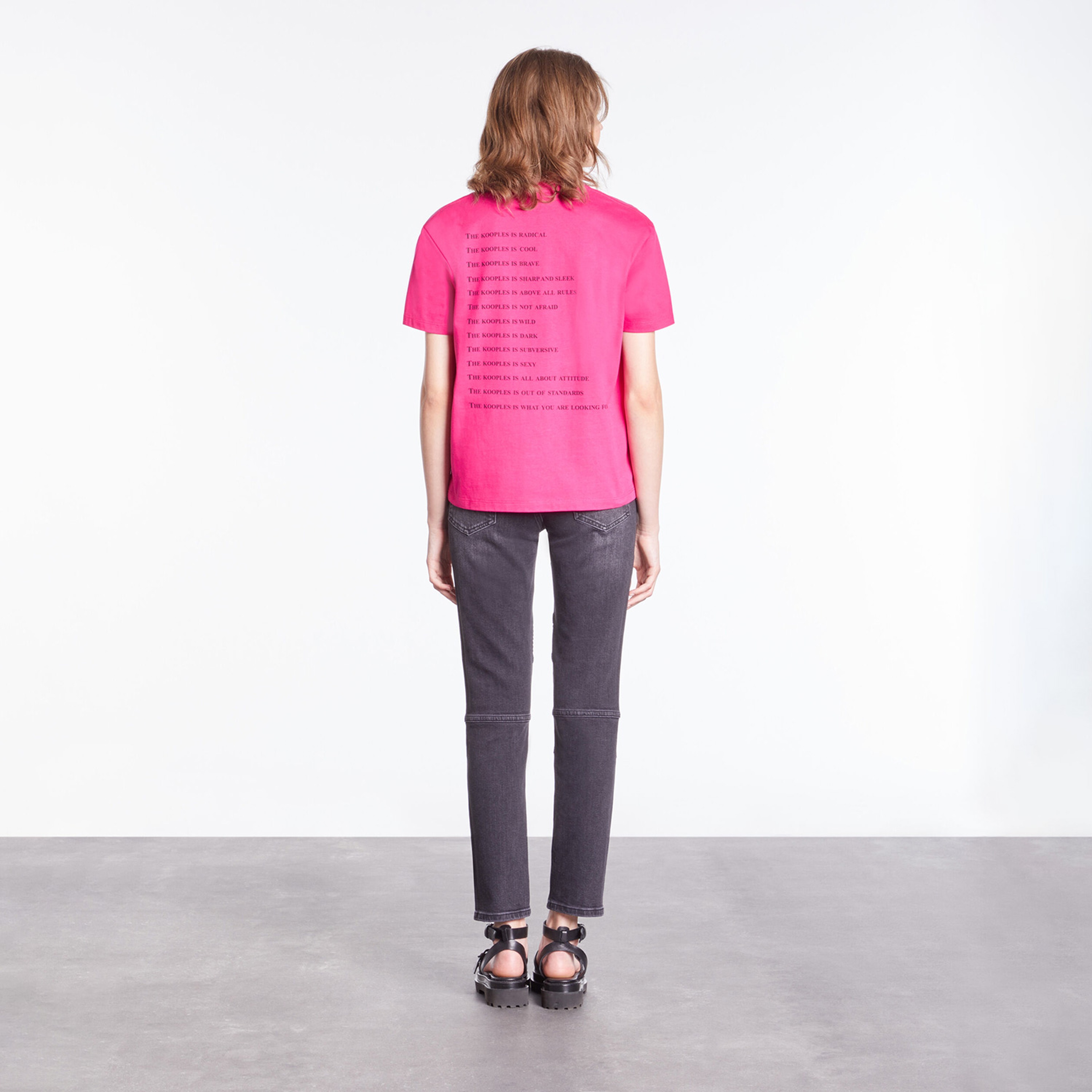 The Kooples Classic Kadın Pembe T-Shirt
