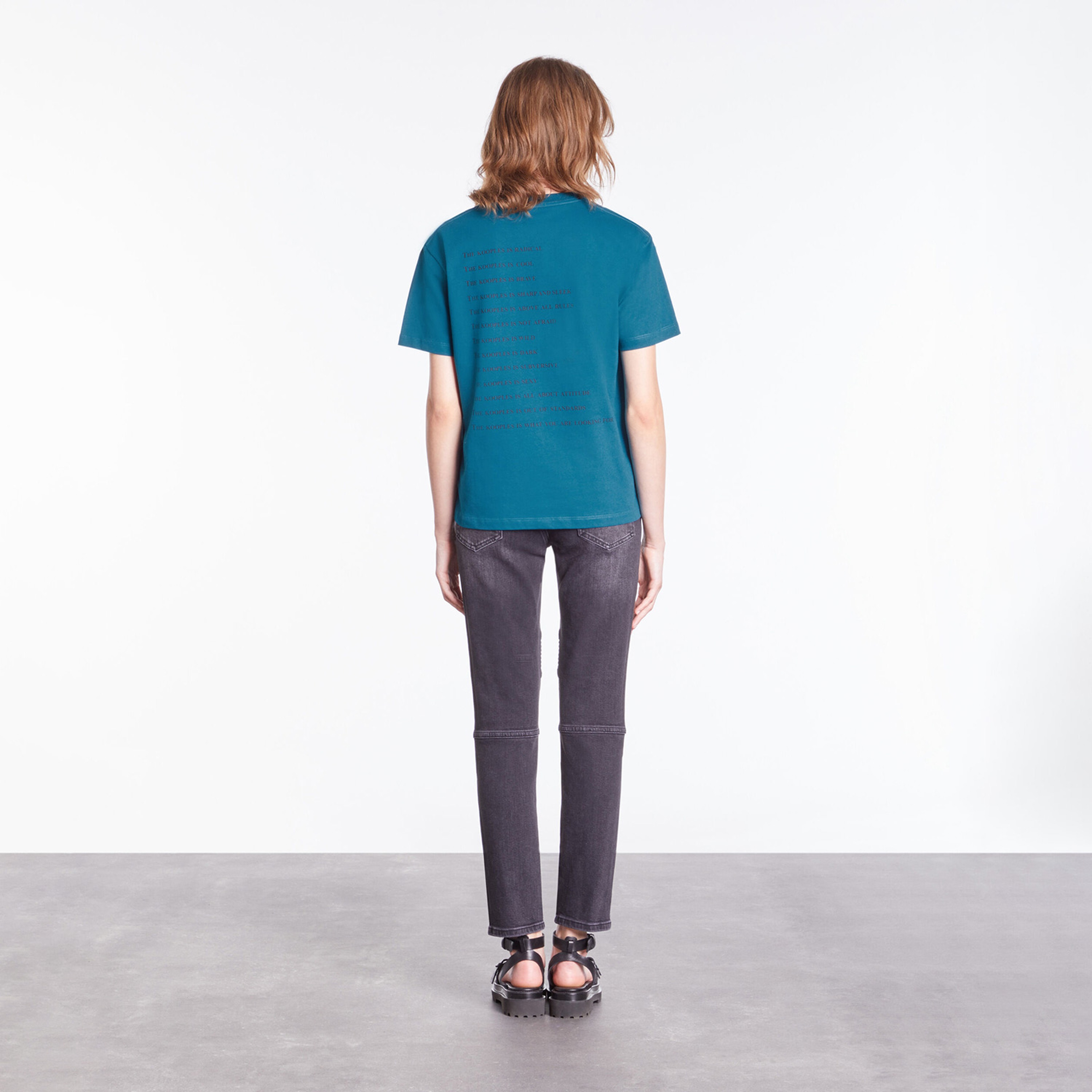 The Kooples Classic Kadın Mavi T-Shirt