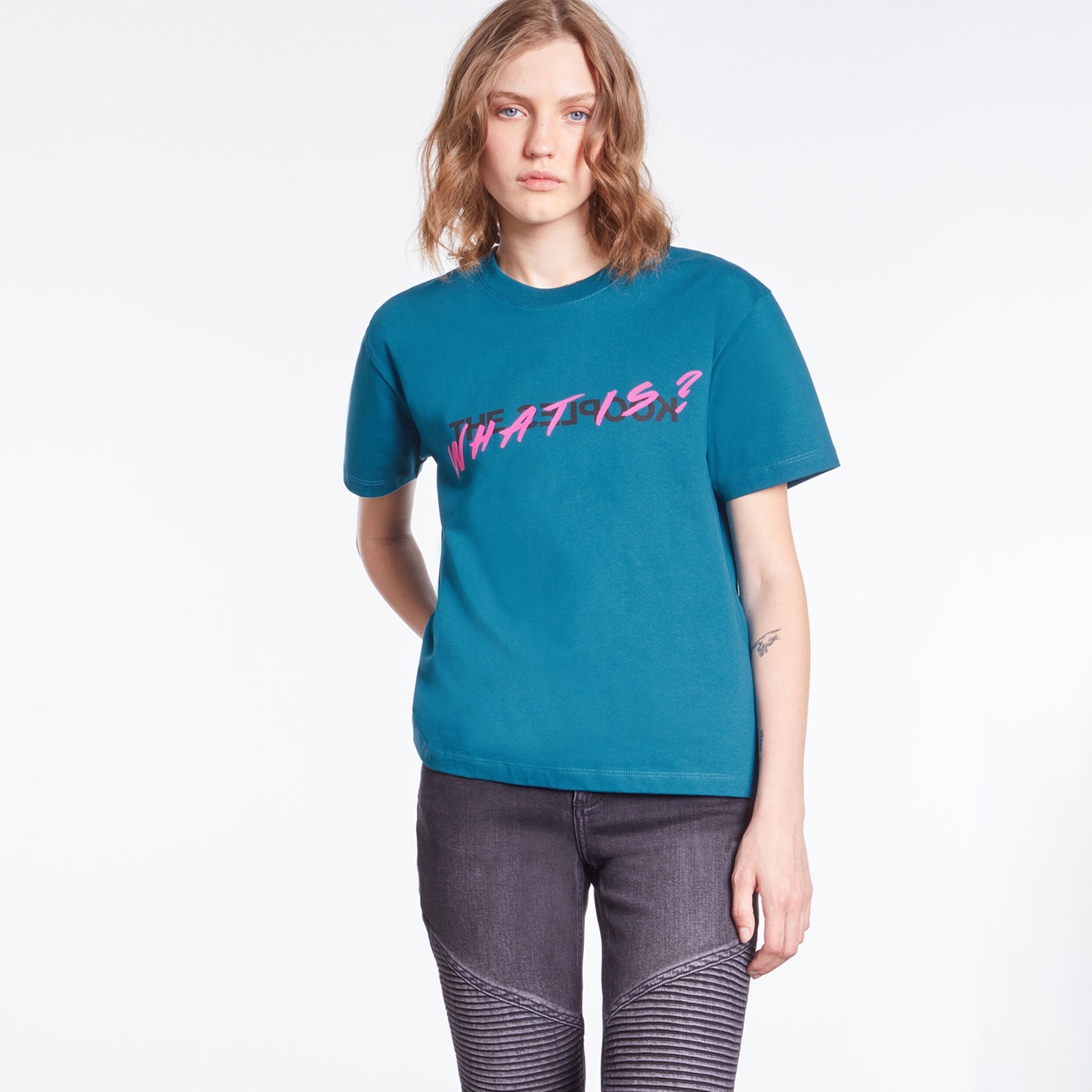 The Kooples Classic Kadın Mavi T-Shirt