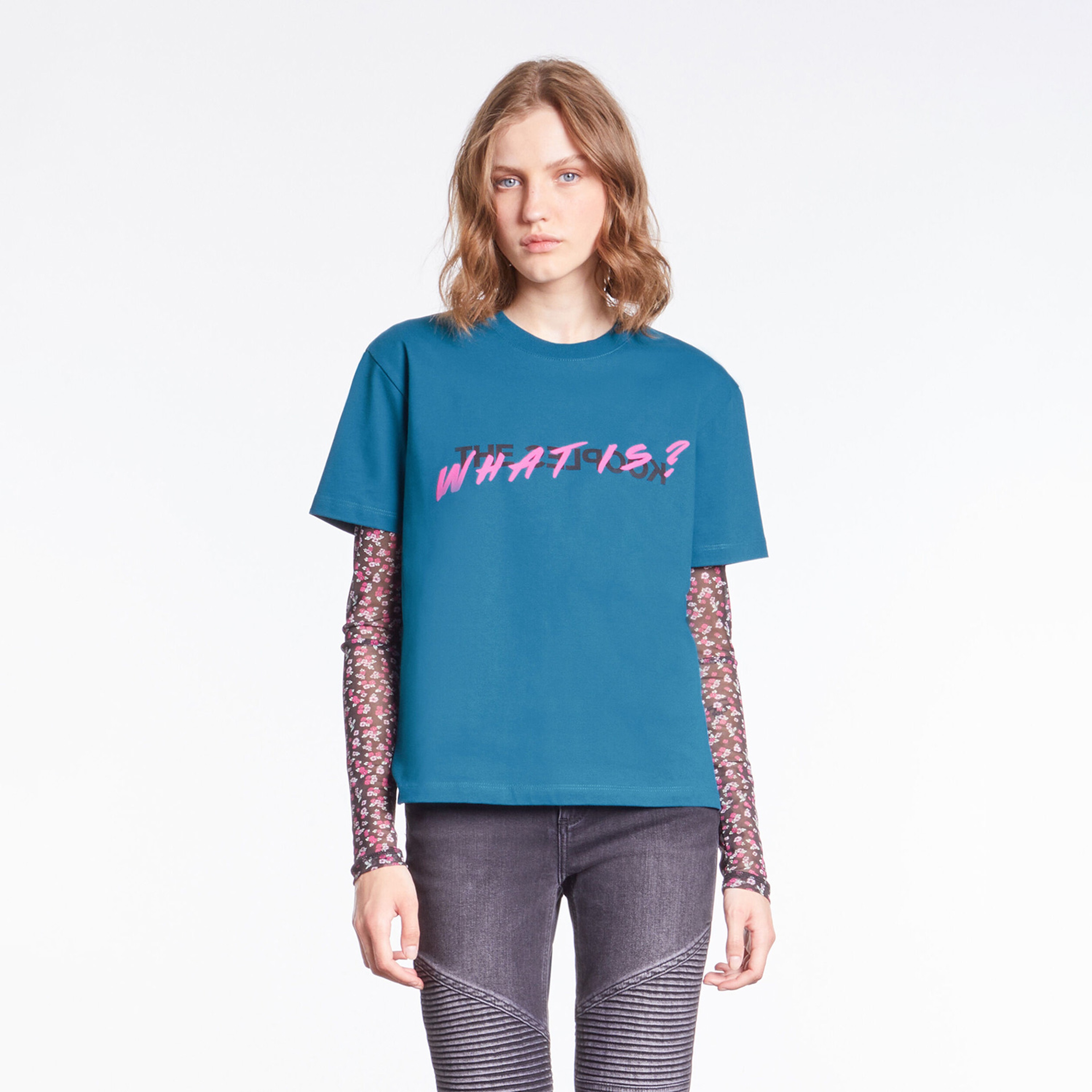 The Kooples Classic Kadın Mavi T-Shirt