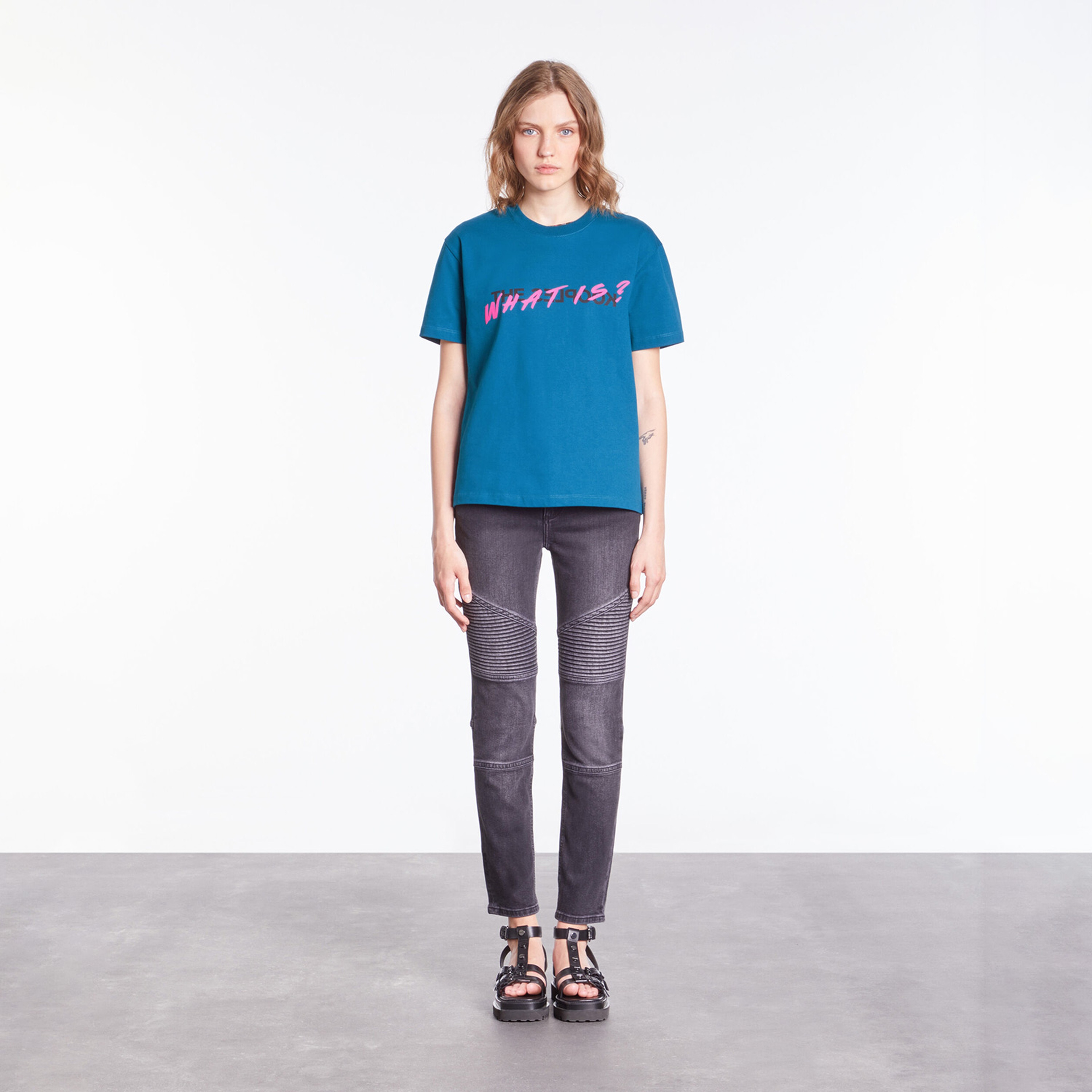 The Kooples Classic Kadın Mavi T-Shirt