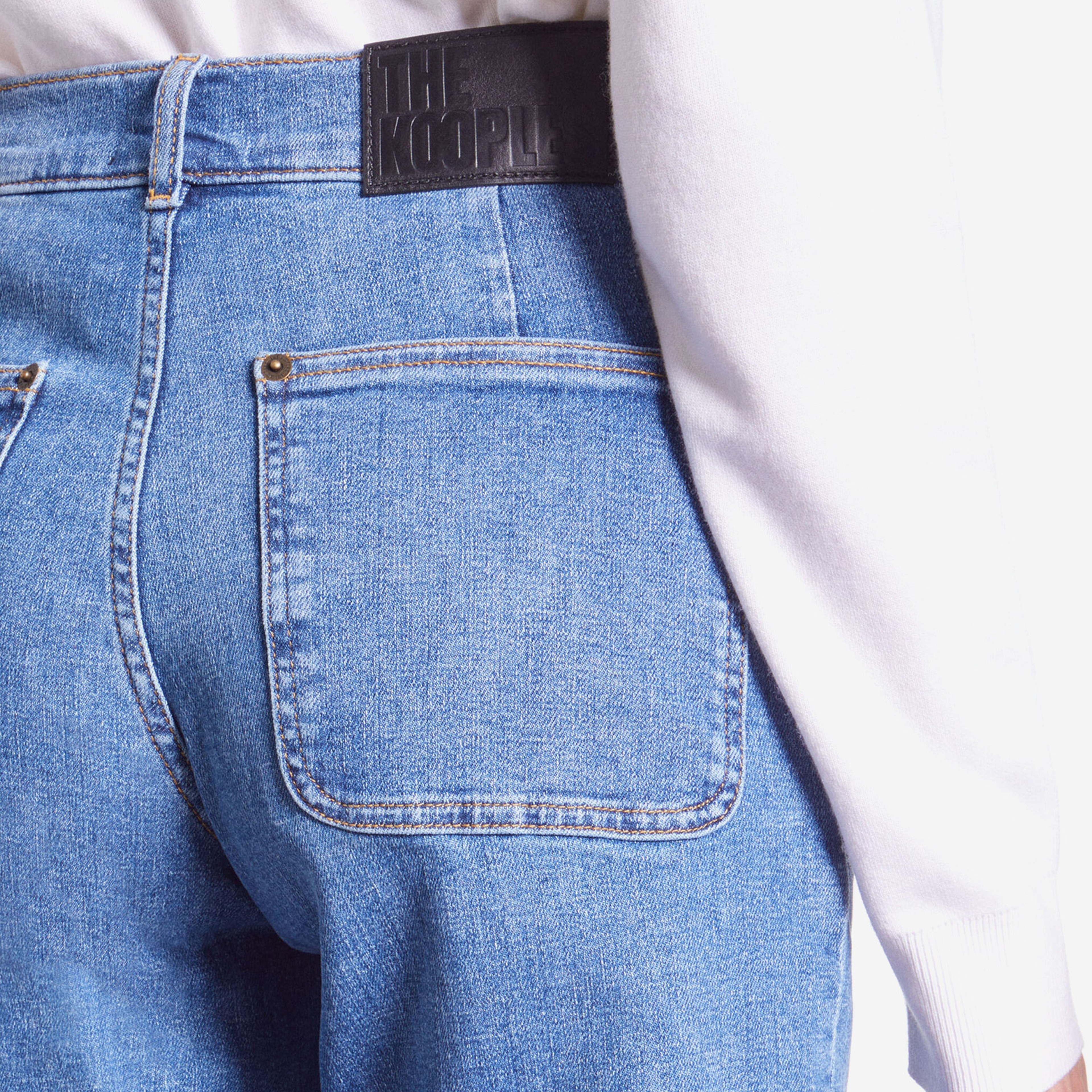 The Kooples Kadın Wide Leg Mavi Pantolon