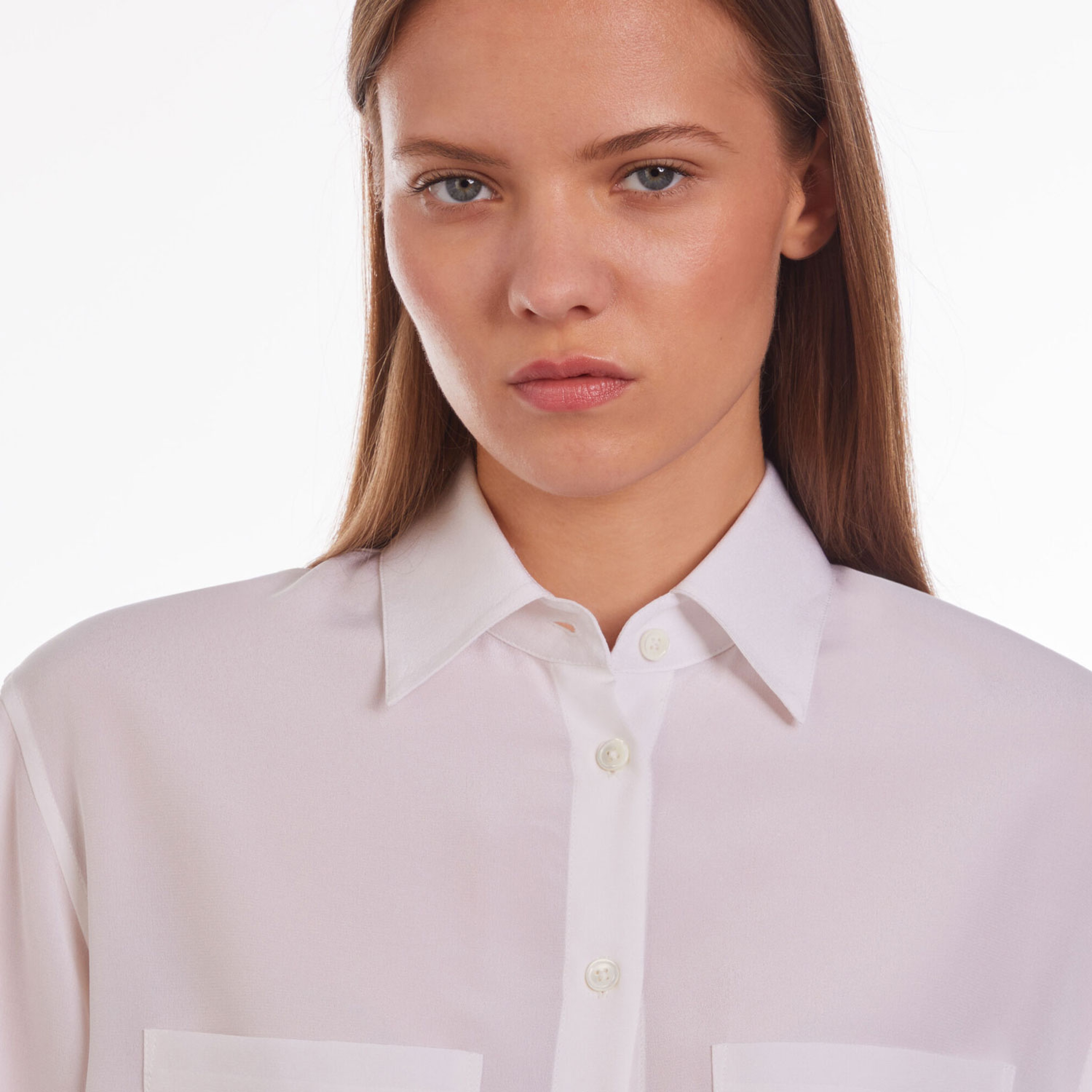 KADIN UZUN EKRU GÖMLEK