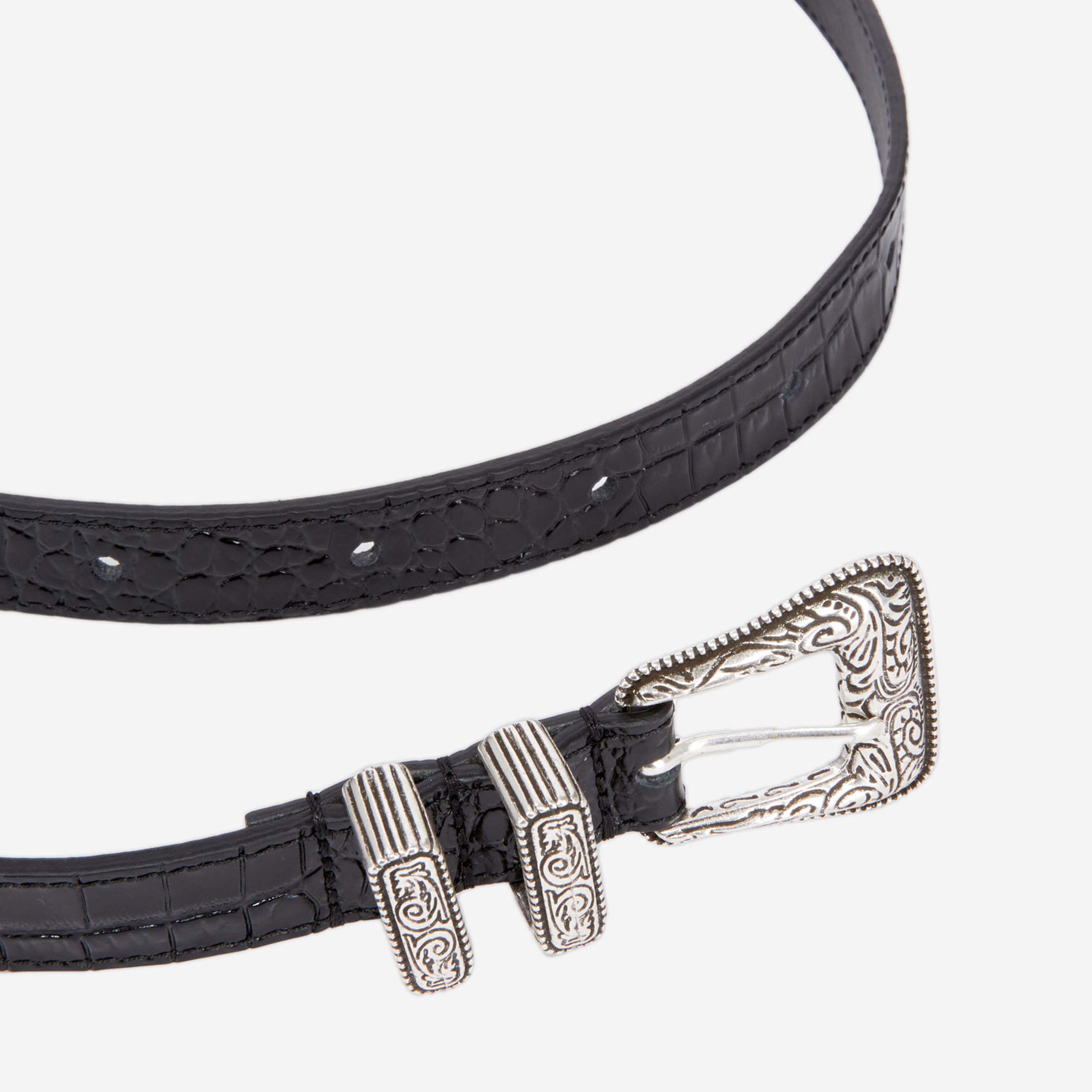 KADIN SİYAH DERİ KEMER