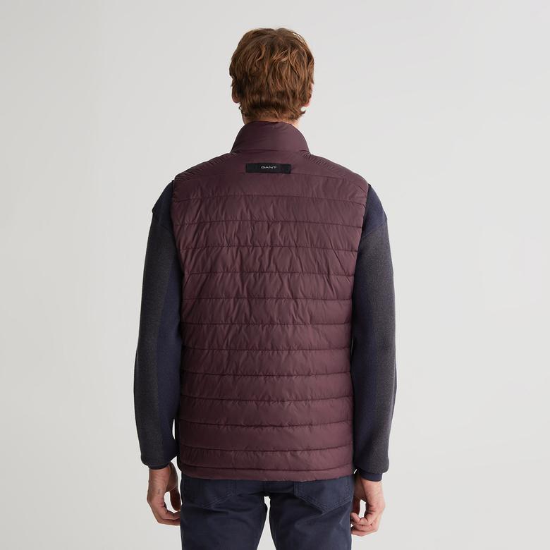 GANT Erkek Bordo Logolu Kapitone Yelek