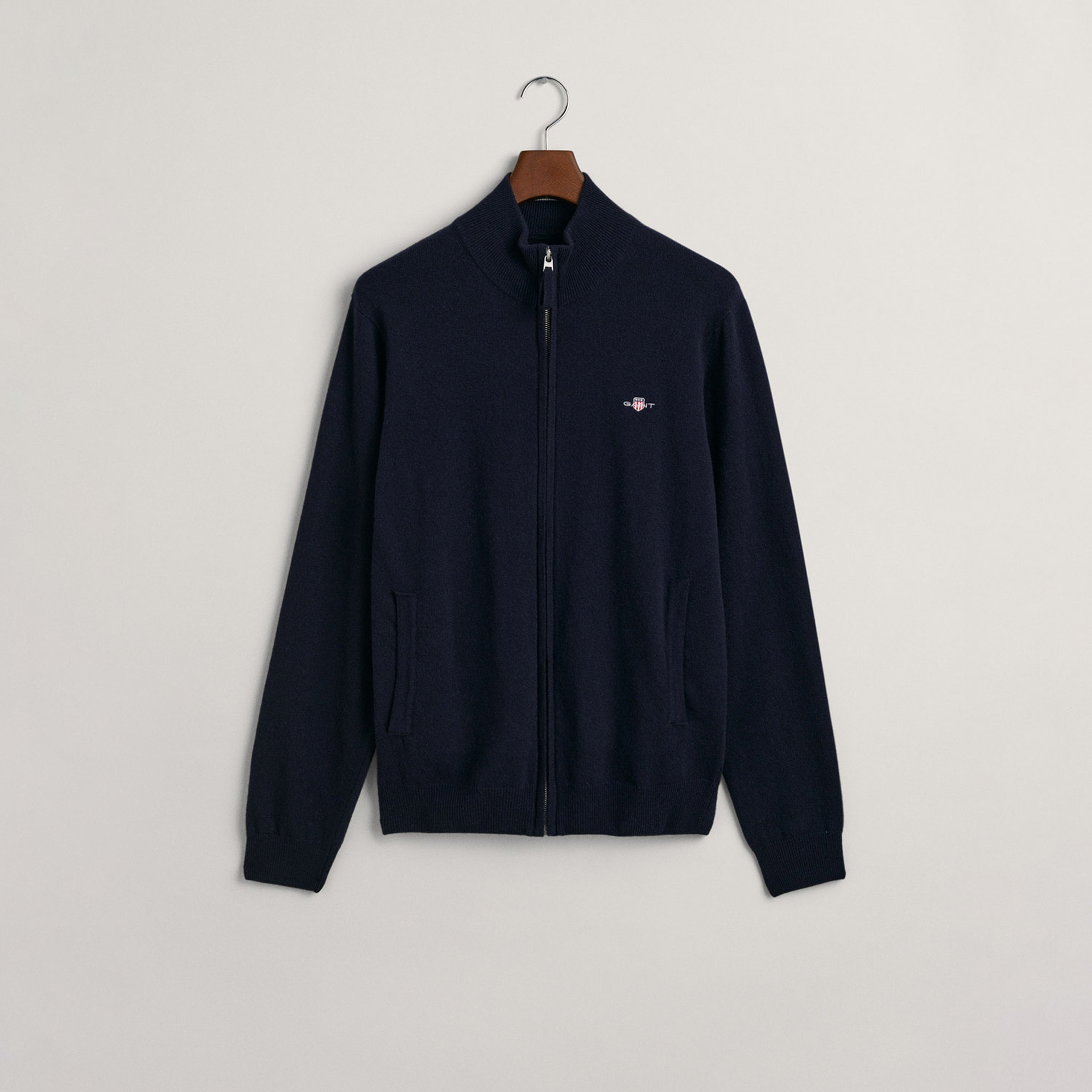 GANT Erkek Lacivert Regular Fit Hırka