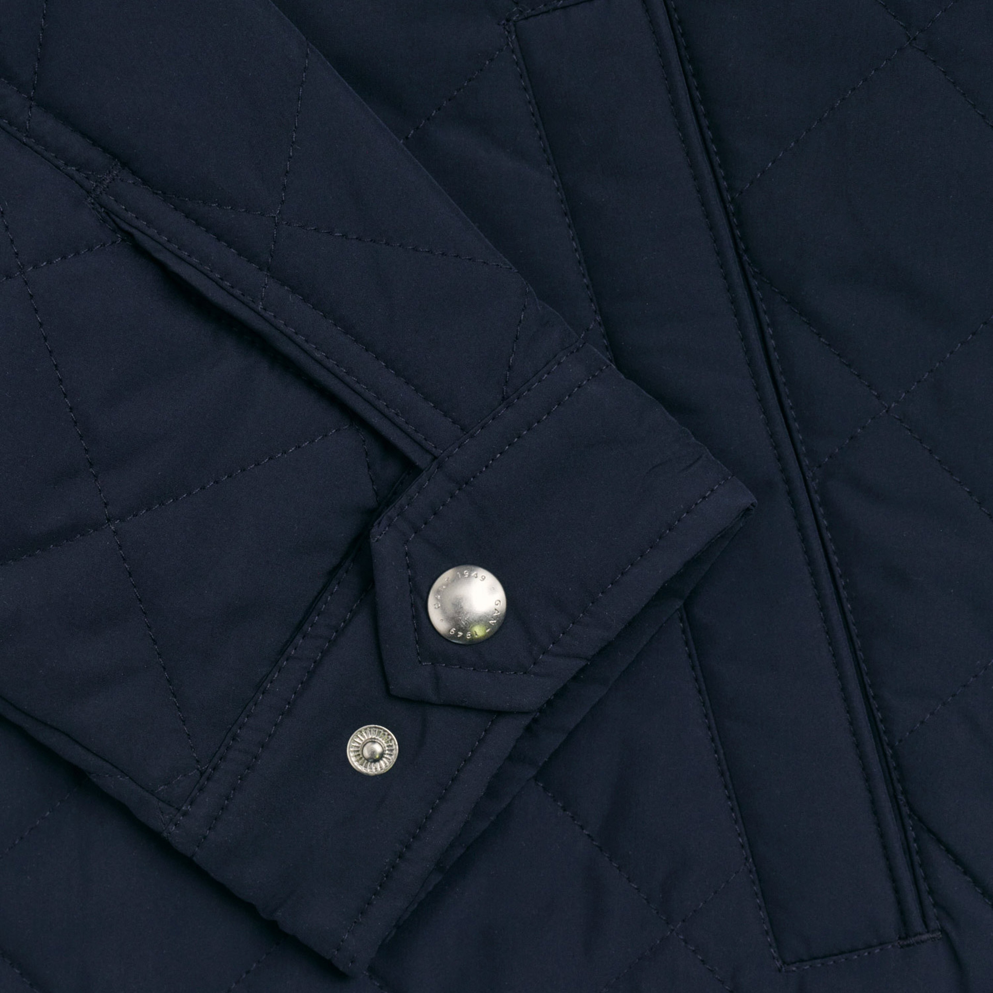 Gant Erkek Lacivert Dik Yaka Kapitone Rüzgarlık