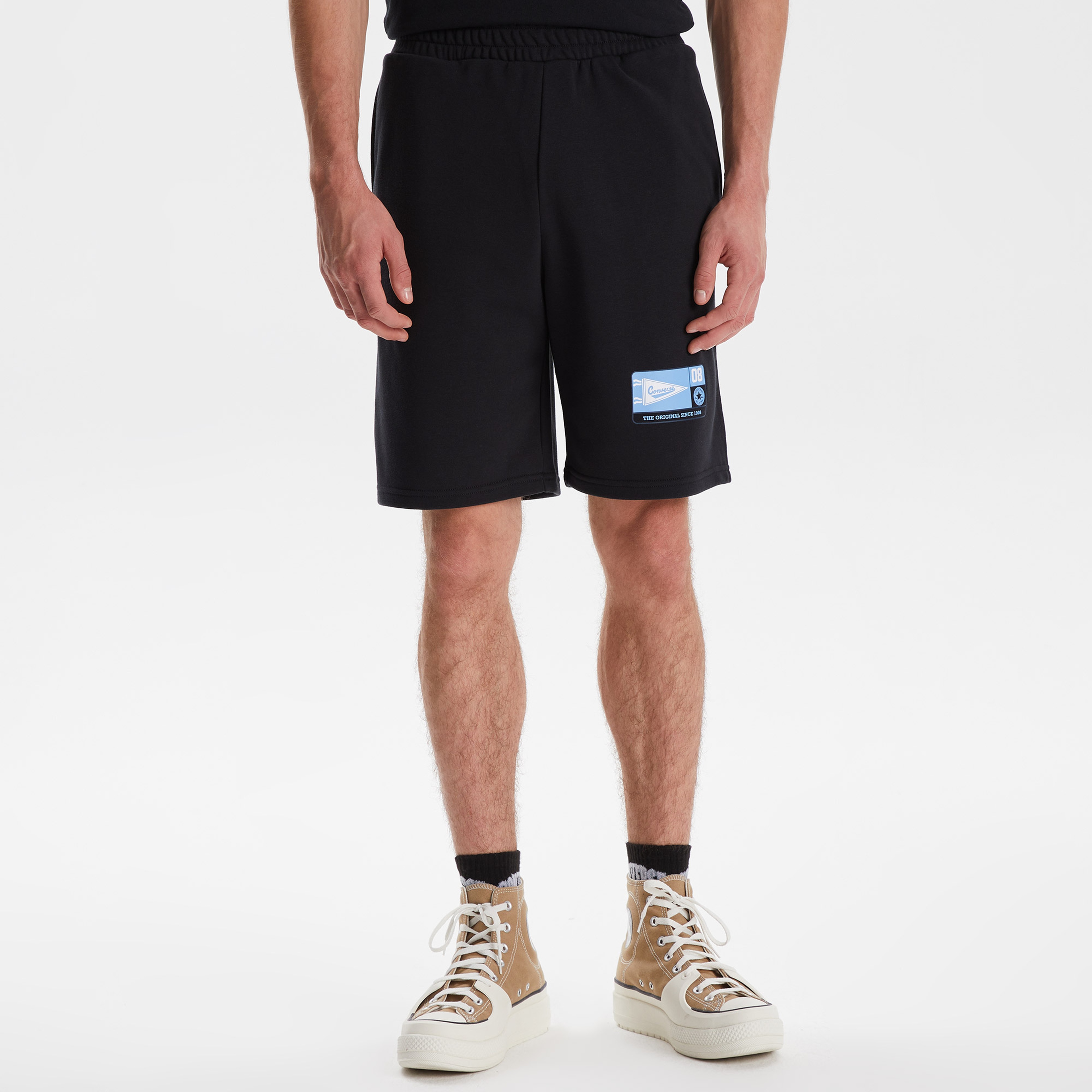 Converse Oversized Graphic Erkek Siyah Şort