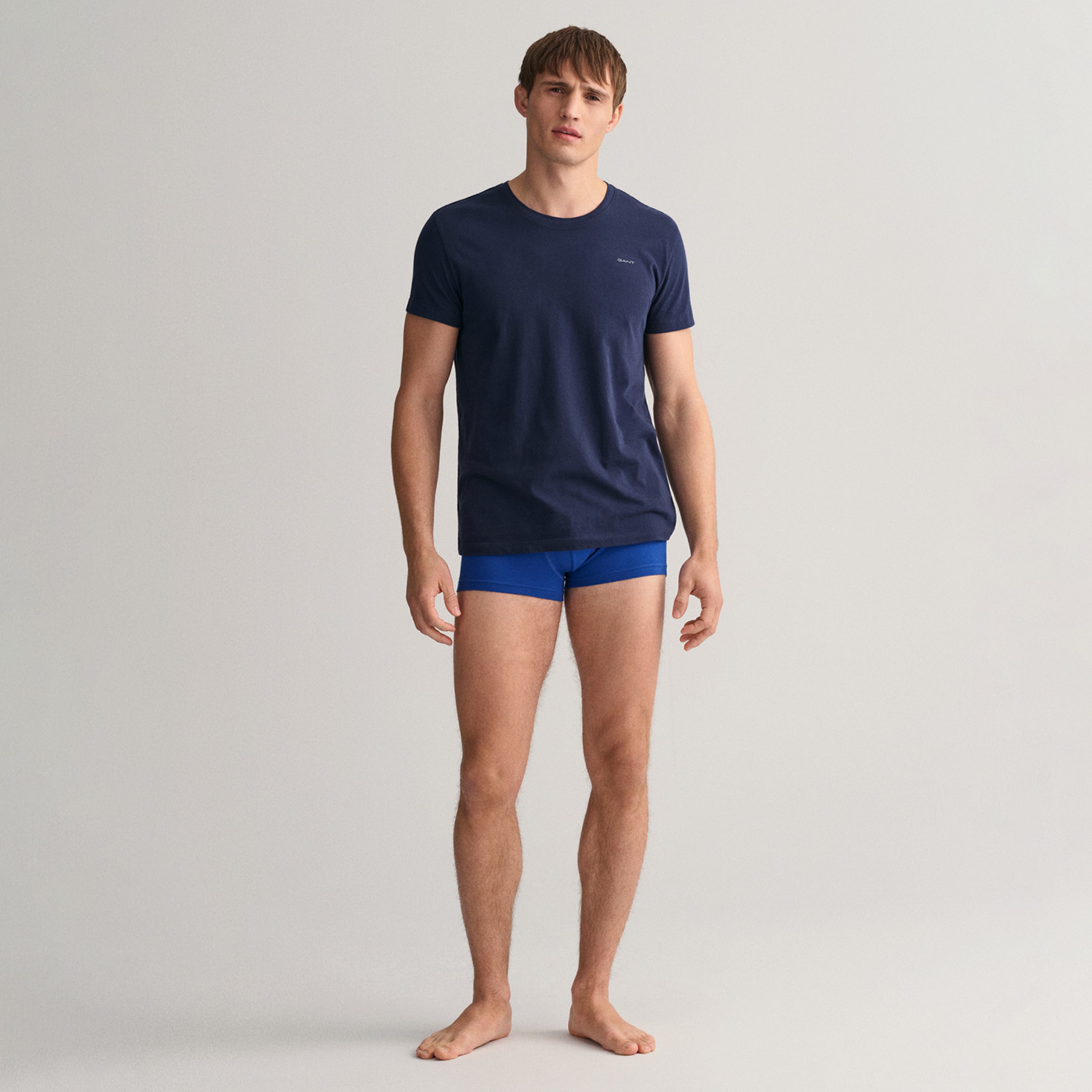 GANT Erkek Renkli Slim Fit Logolu 3'lü Boxer