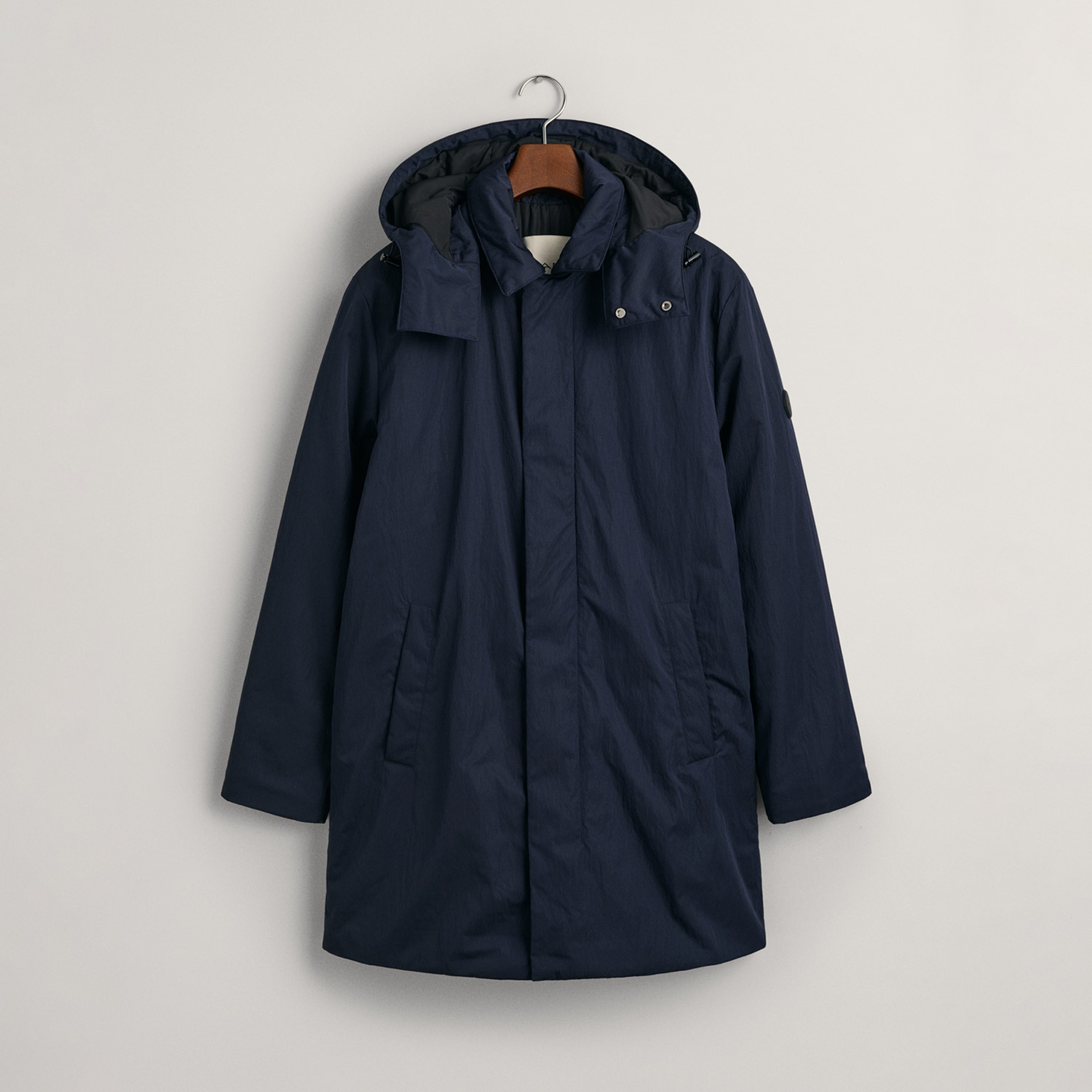 GANT Erkek Lacivert Kapüşonlu Mont